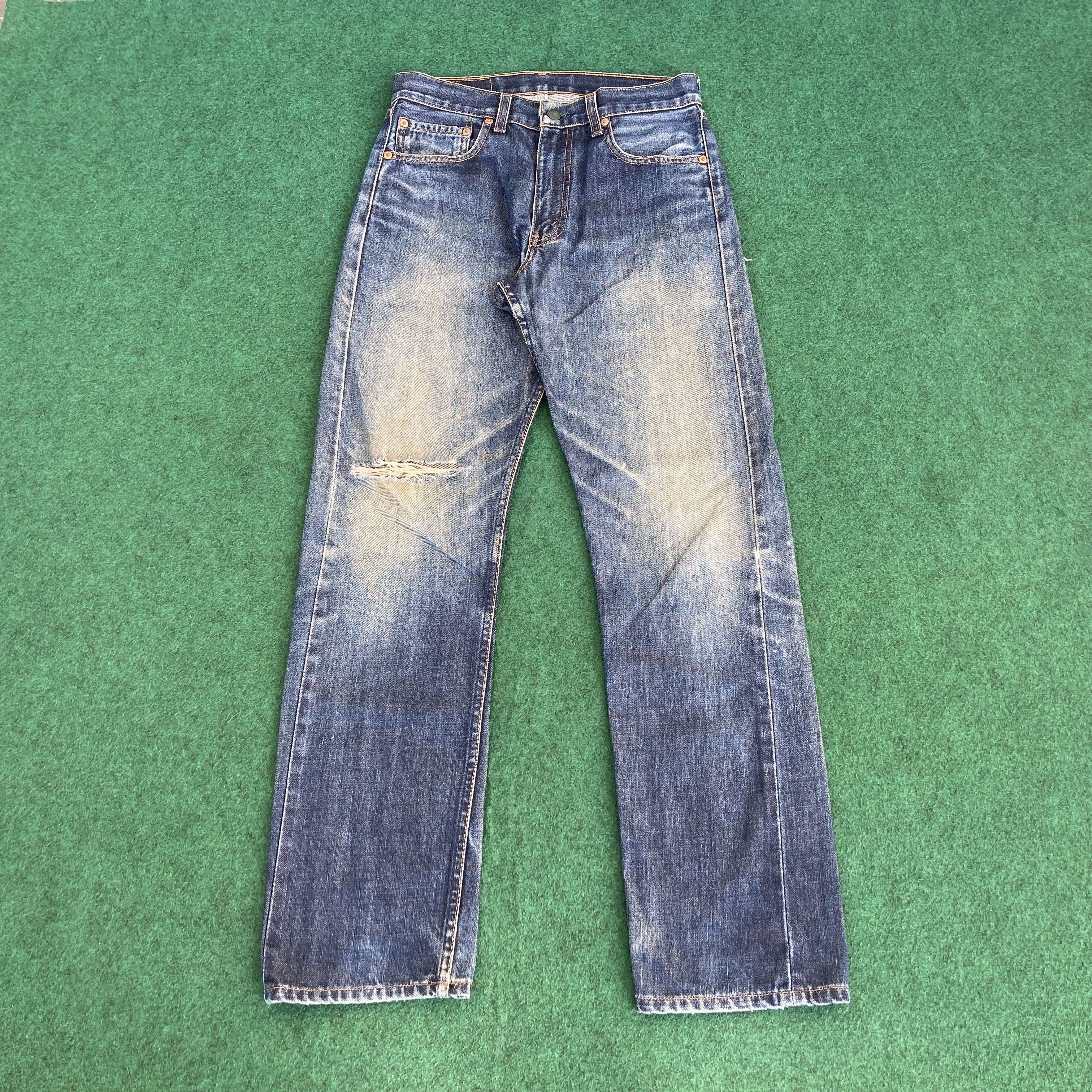 Levi's × Vintage Vtg Levis 505 Distressed Ripped Grunge Jeans Size US 29 - 1 Thumbnail