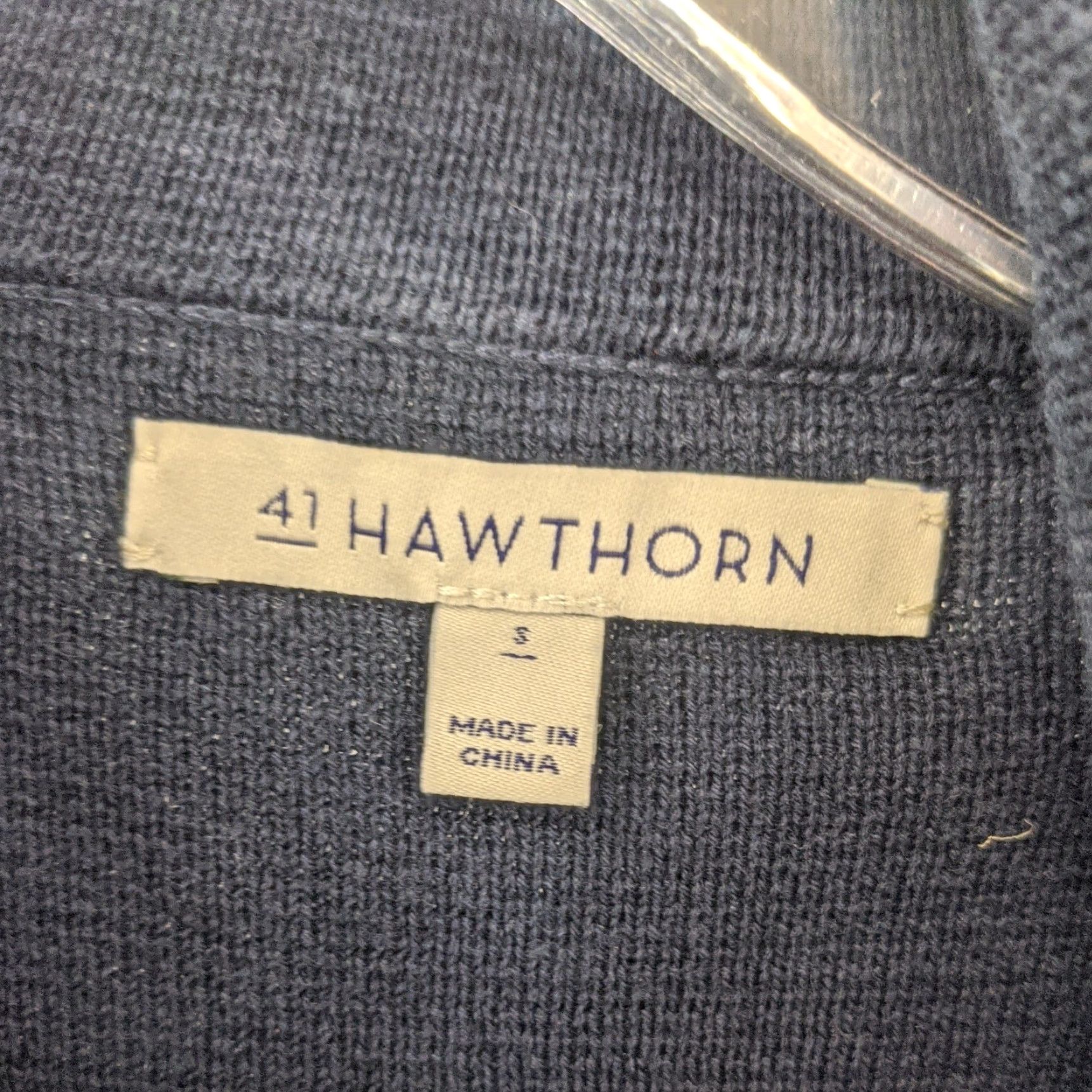 Vintage 41Hawthorn navy blue knit moto zipper sweater cardigan jacket L Womens Size L / US 10 / IT 46 - 5 Thumbnail
