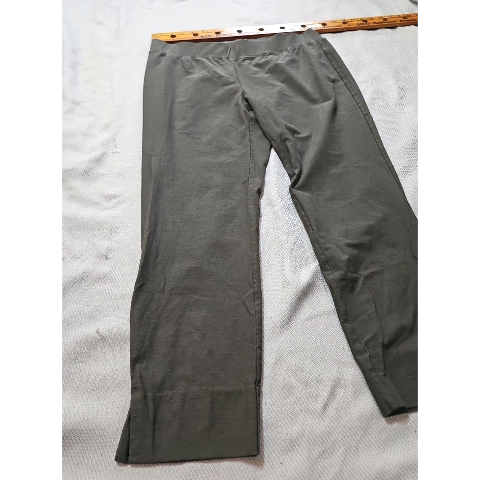 Eileen Fisher Eileen Fisher Womens Pants - Medium Green Knit Stretch Pull On - Condition: Excellent - Inseam 24 in - Brand: Size 32" / US 10 / IT 46 - 4 Thumbnail