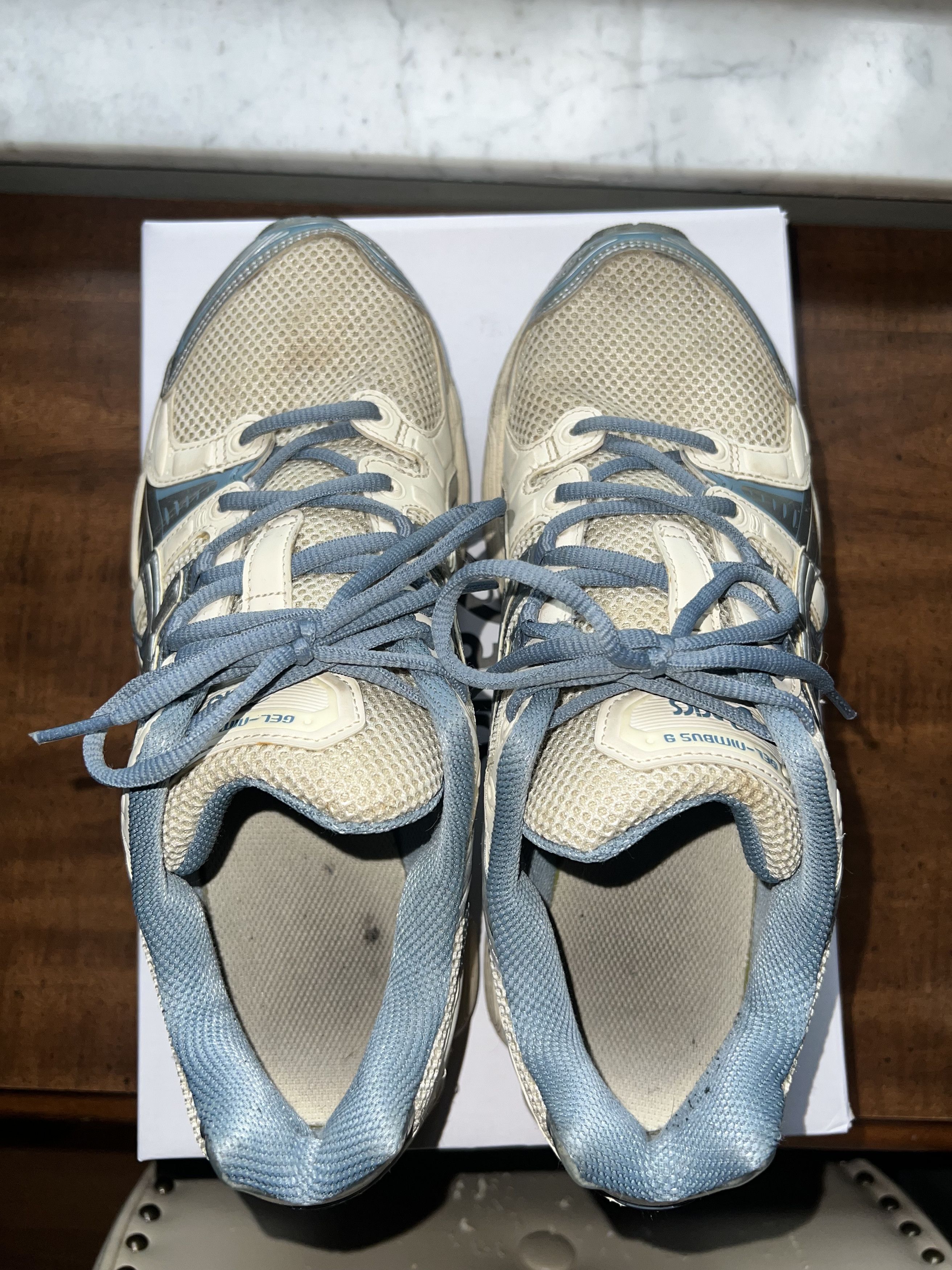 Asics ASICS Gel-Nimbus 9 Wind And Sea Cream Blue Size US 10.5 / EU 43-44 - 4 Thumbnail