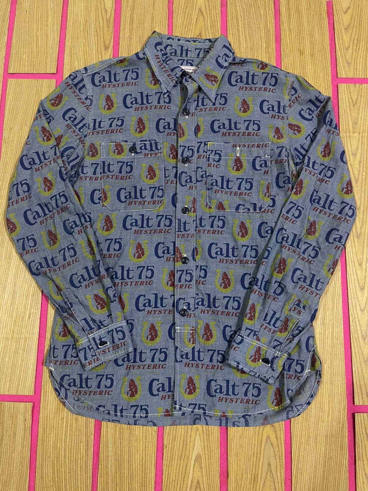 Hysteric Glamour HYSTERIC GLAMOUR long sleeve shirt full print motif style Size US M / EU 48-50 / 2 - 1 Thumbnail