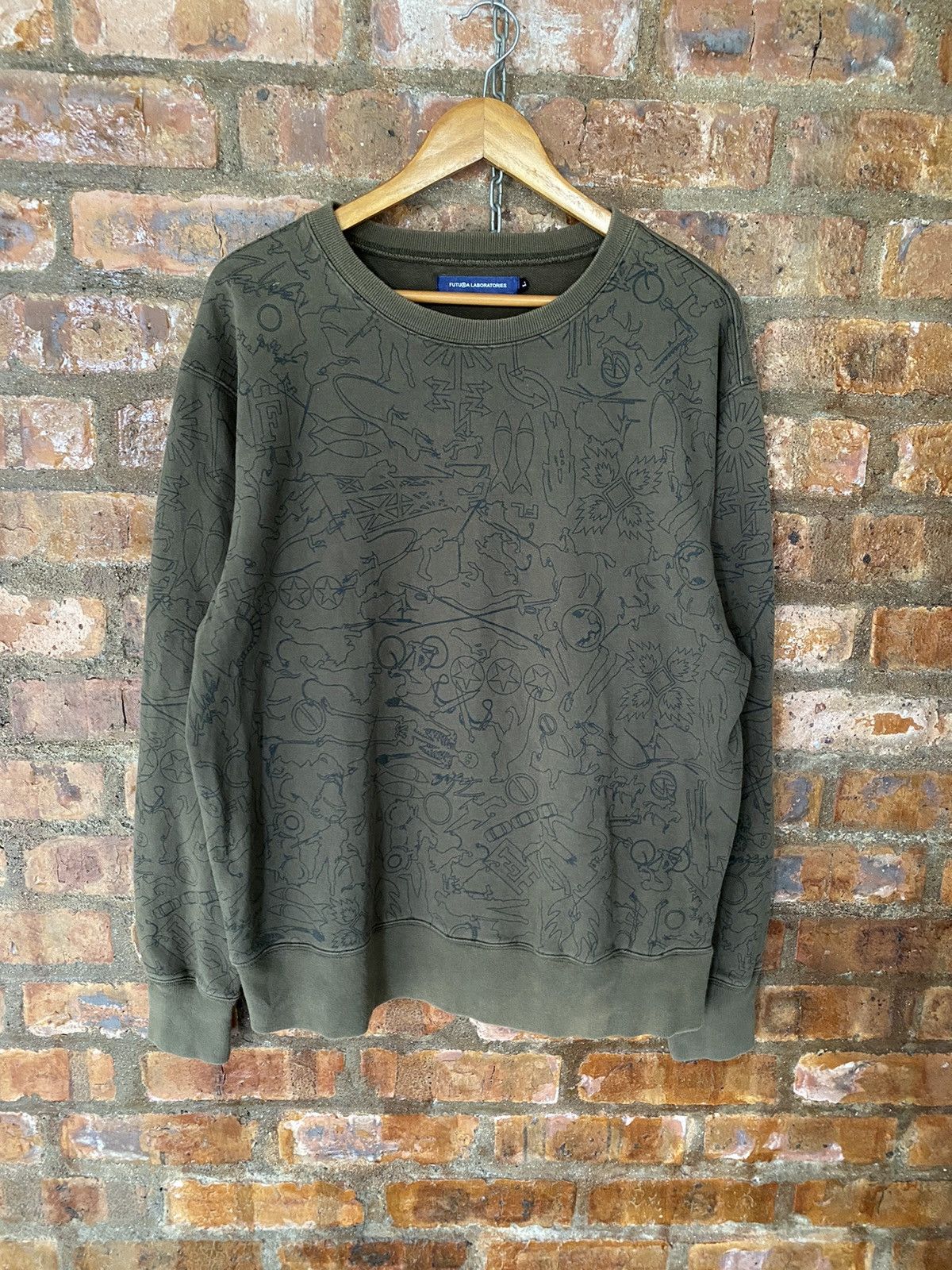 Futura OG 2000s Futura Pencil Grafiti all logo sweatshirts Size US XL / EU 56 / 4 - 2 Thumbnail