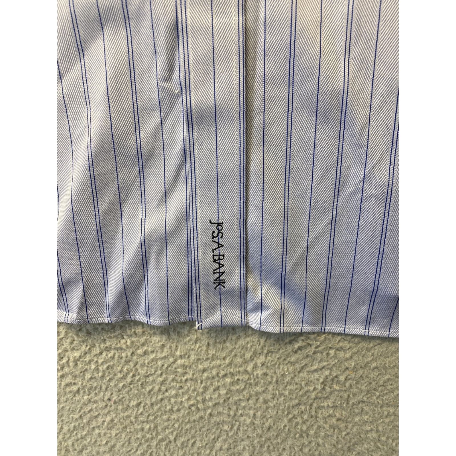 Jos. A. Bank Jos A Bank Dress Shirt Mens 16.5 33 Button Up Long Sleeve Sky Blue Regular Button-Down Collar Mens Shirt” Size 42R - 2 Thumbnail