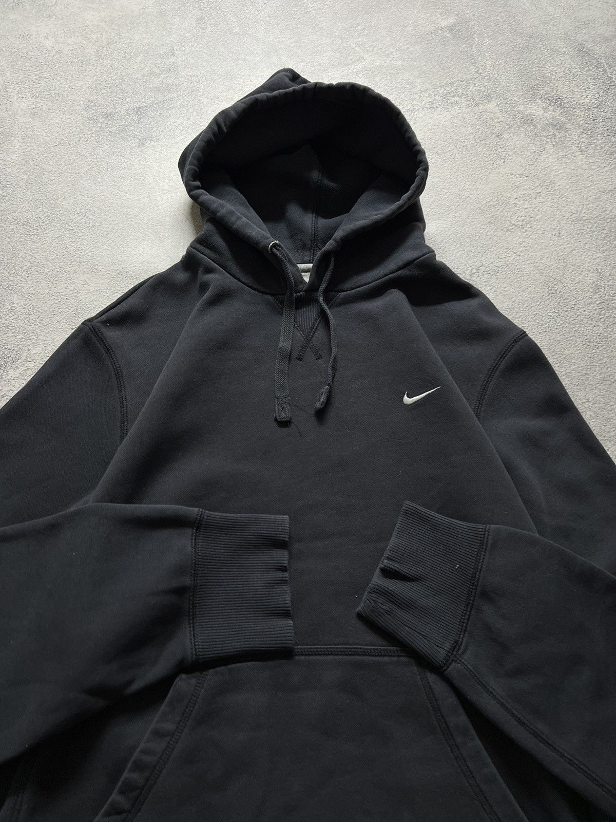 Nike × Vintage Vintage Y2k Nike 🖤 Mini Swoosh Hoodie 00’s Size US L / EU 52-54 / 3 - 4 Thumbnail