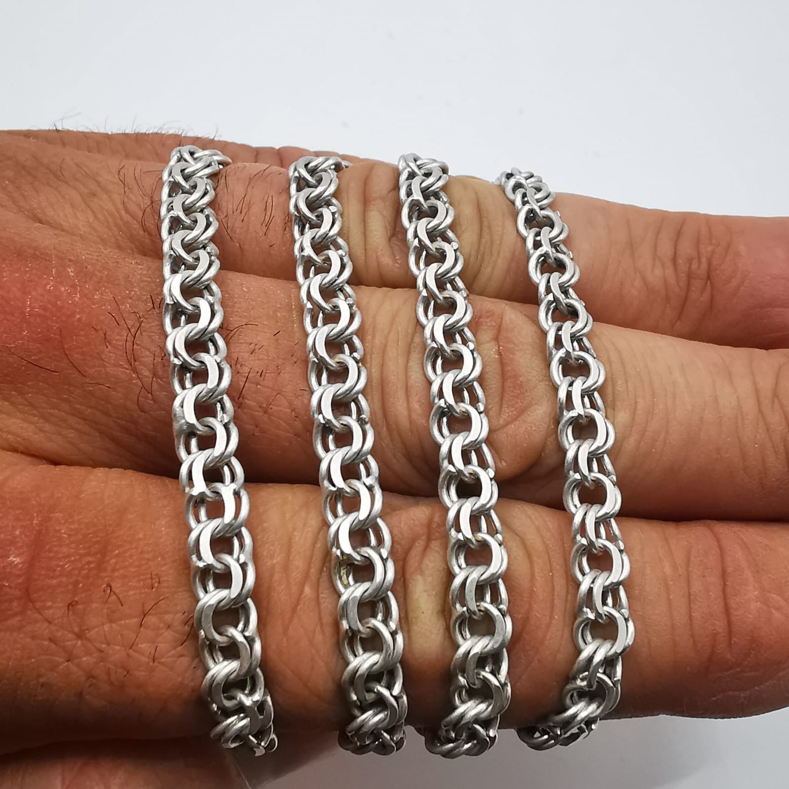Sterling Silver Vintage Jewelry Chain, 925 Sterling Silver, Signed 27,23g Size ONE SIZE - 5 Thumbnail