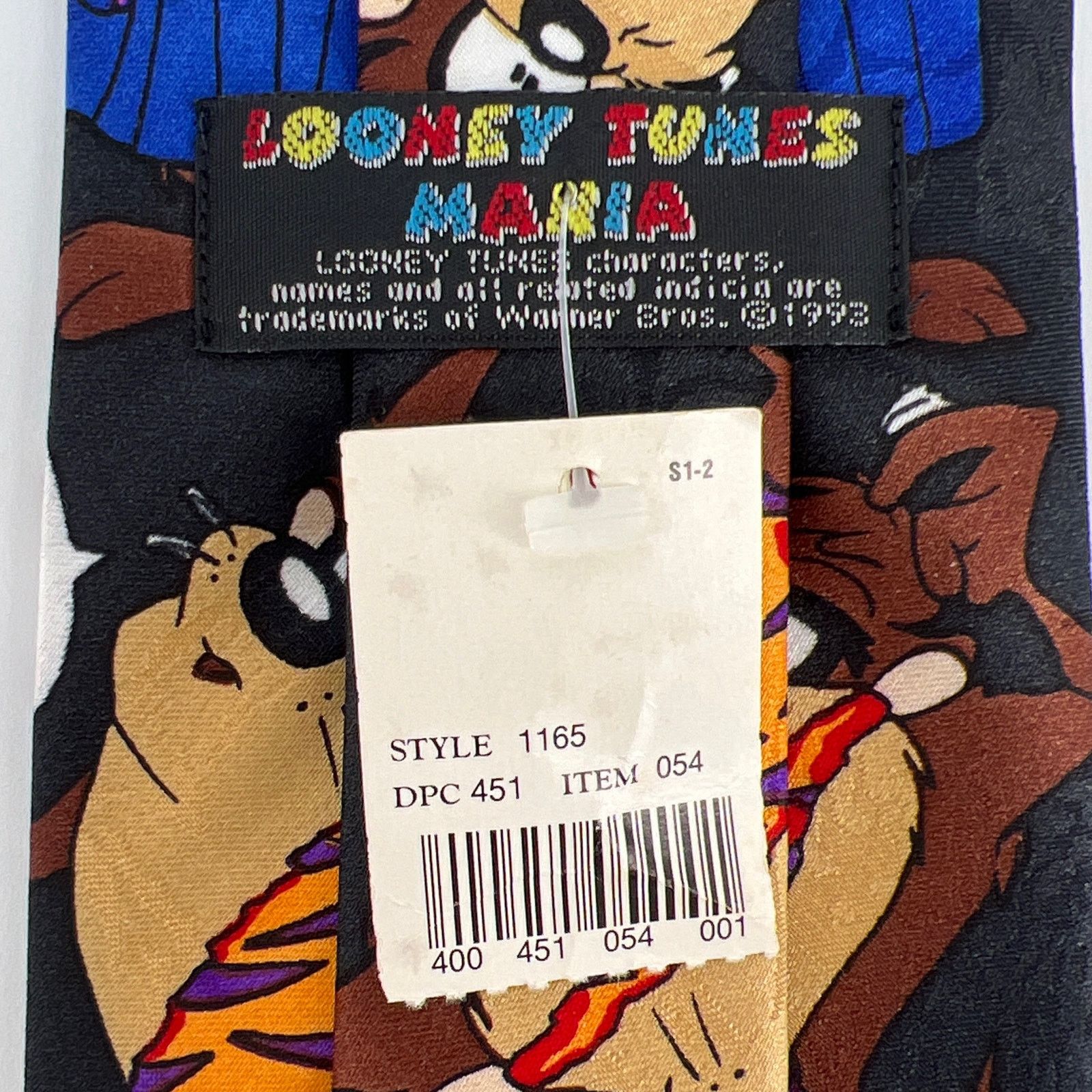 Vintage × Warner Bros 90s Taz Tasmanian Devil Looney Tunes neck tie 1990s vintage Size ONE SIZE - 3 Thumbnail