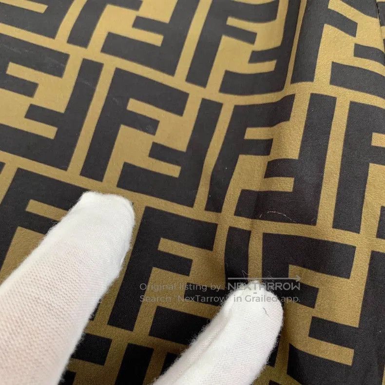 Fendi Fendi Dark brown logo letter printed casual workwear long Size US 30 / EU 46 - 8 Thumbnail