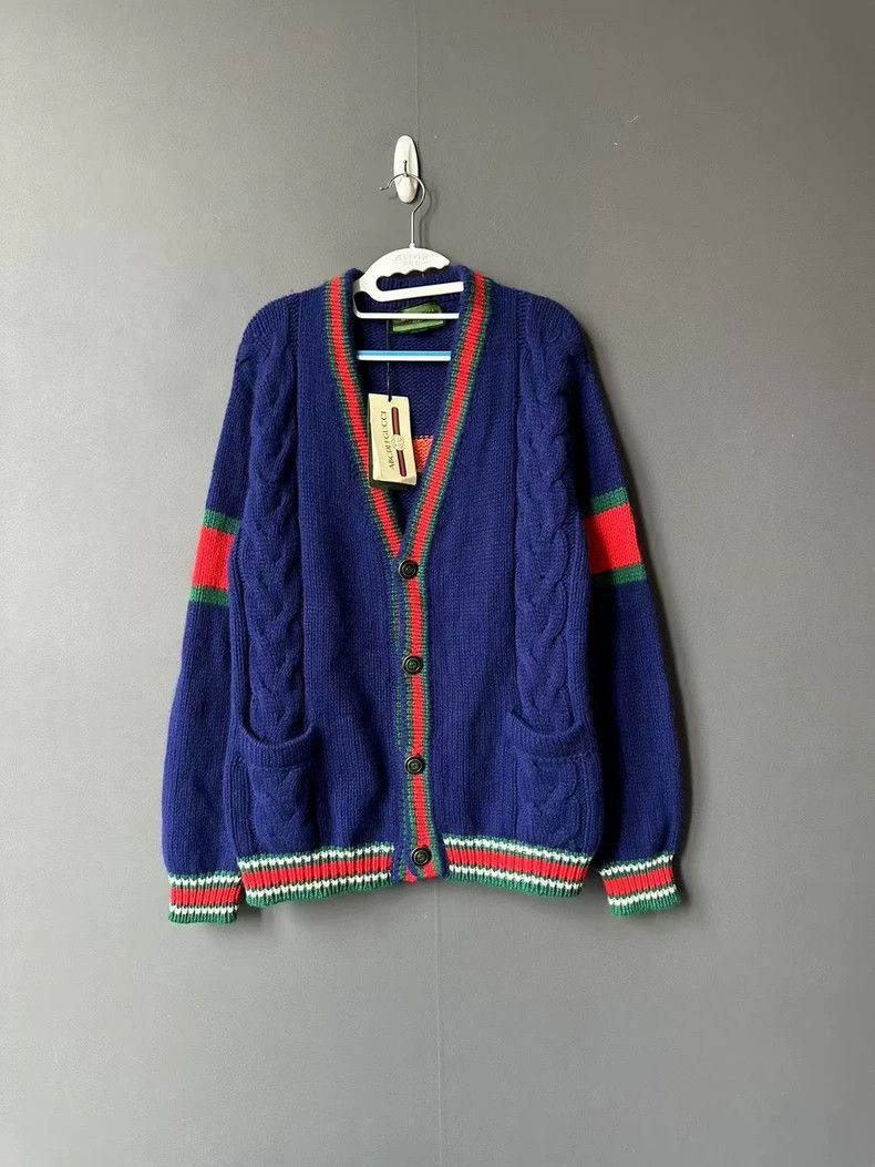 Gucci Gucci Red and green cardigan jacket 2502-Nextarrow Size US XS / EU 42 / 0 - 1 Thumbnail