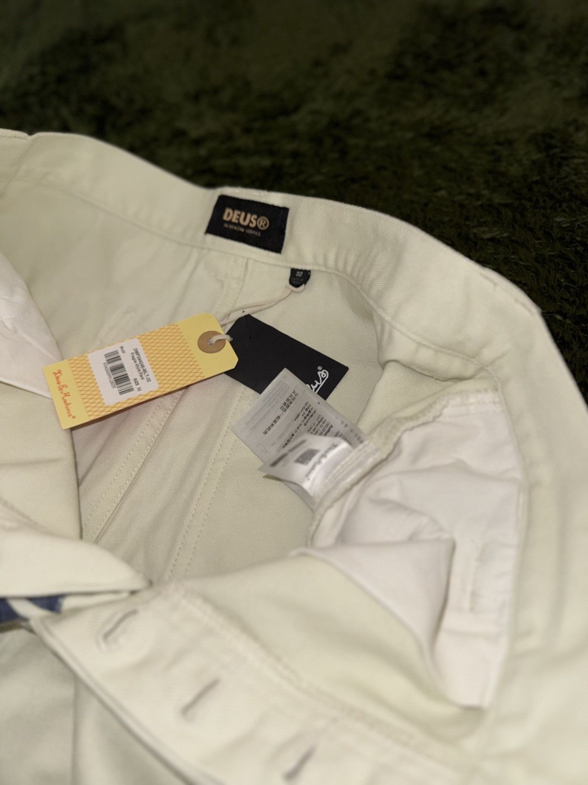 Deus Ex Machina [32] Deus Ex Machina Fragile Print Cotton Work Pants Ivory Size US 32 / EU 48 - 4 Thumbnail