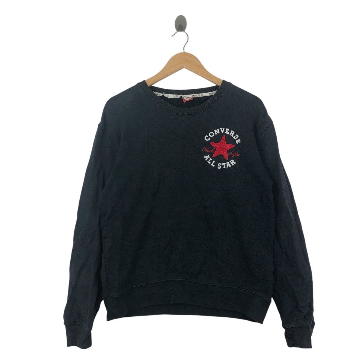 Converse Vintage CONVERSE ALL STAR Embroidery Logo Streetwear Sweatsh Size US L / EU 52-54 / 3 - 1 Thumbnail