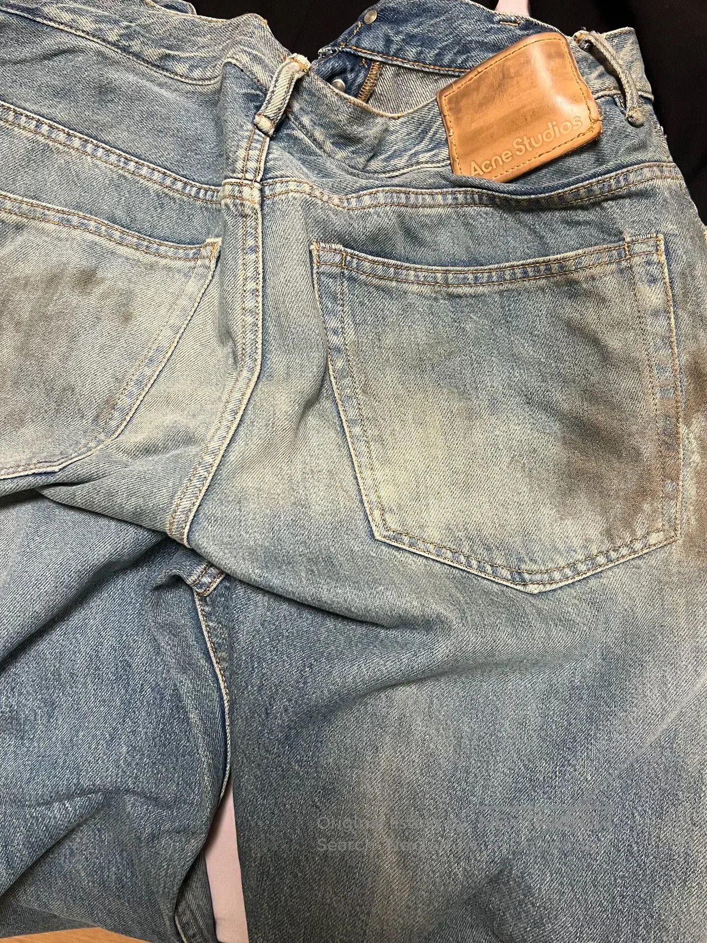 Acne Studios Acne Studios Distressed Denim Wide-Leg Pants. Size US 32 / EU 48 - 3 Thumbnail