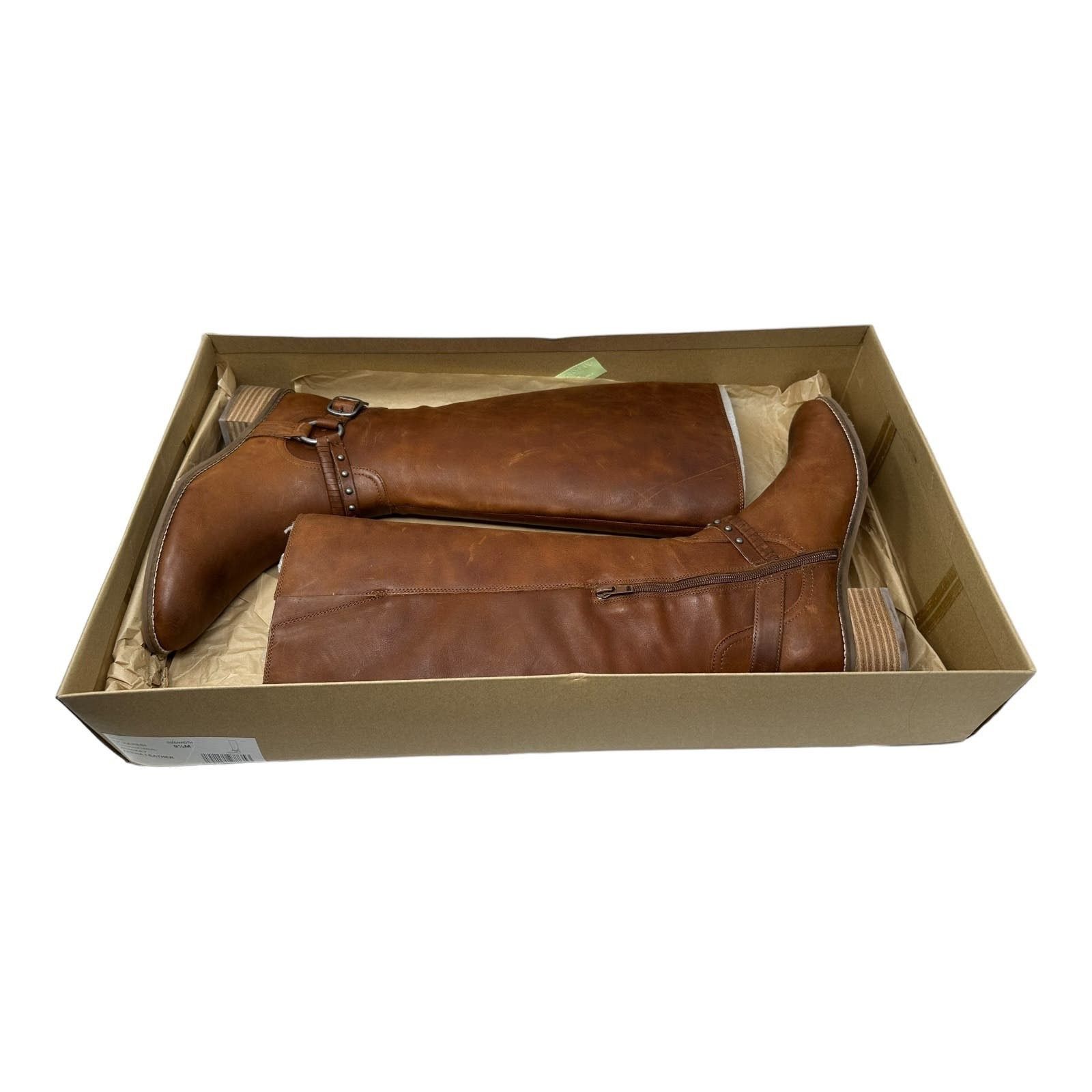 Lucky Brand Lucky Brand Brown Leather Karesi Equestrian Boot size 9.5 Size US 9.5 / IT 39.5 - 3 Thumbnail