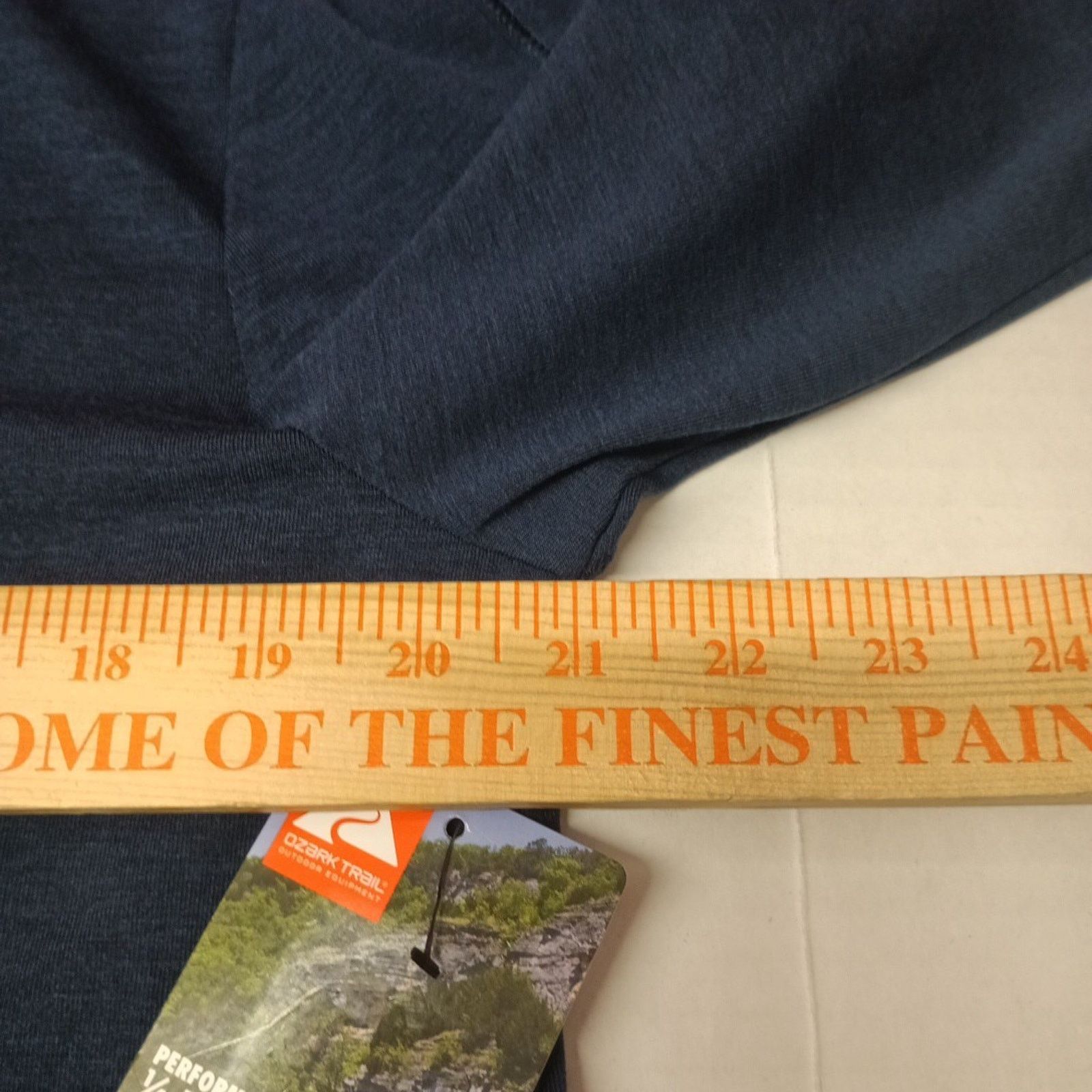 Other Ozark Trail Men's 1/4 Zip Pullover L (42/44) Blue Wool Blend Size US L / EU 52-54 / 3 - 6 Thumbnail