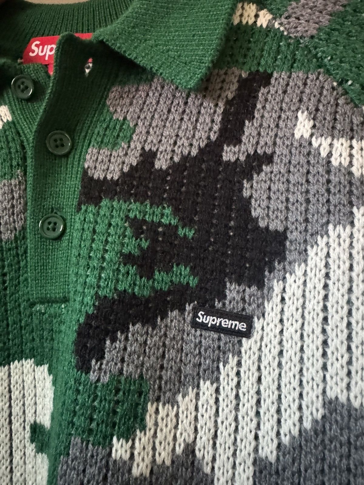 Supreme Supreme Small Box Polo Sweater Size US L / EU 52-54 / 3 - 2 Thumbnail