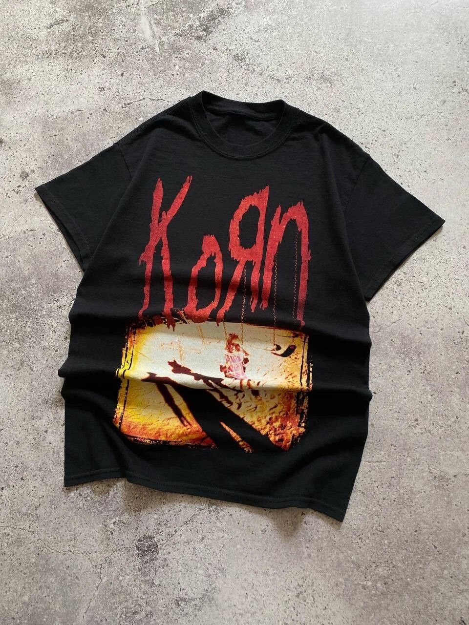 Band Tees KORN SELF TITLED DEBUT ALBUM NU METAL BAND TEE Size US S / EU 44-46 / 1 - 2 Thumbnail