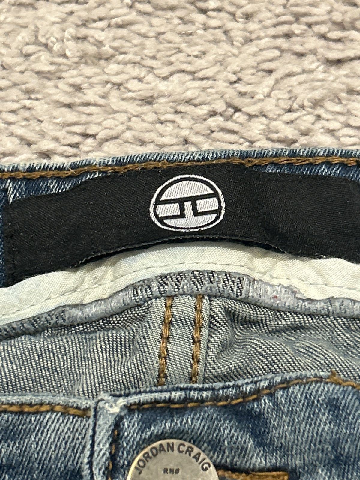 Jordan Craig JORDAN CRAIG Distressed repaired furr jeans 32/32 Size US 32 / EU 48 - 11 Thumbnail