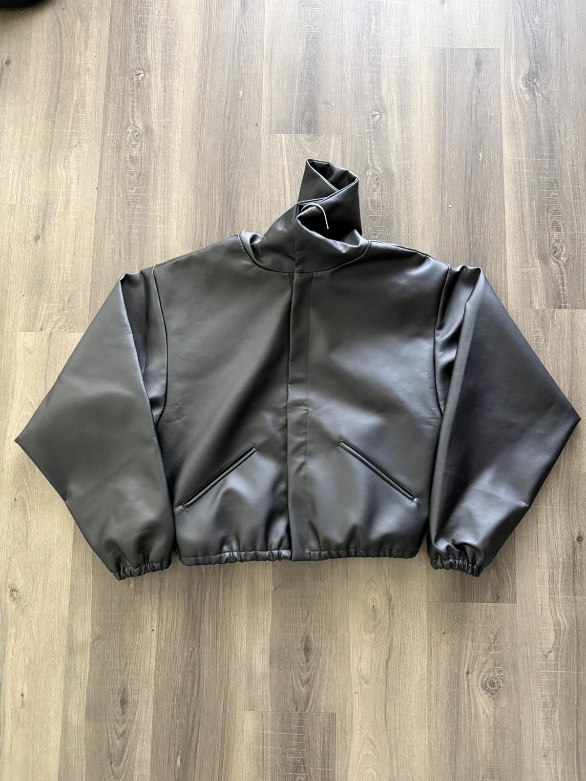 Yeezy Leather Jacket | Grailed