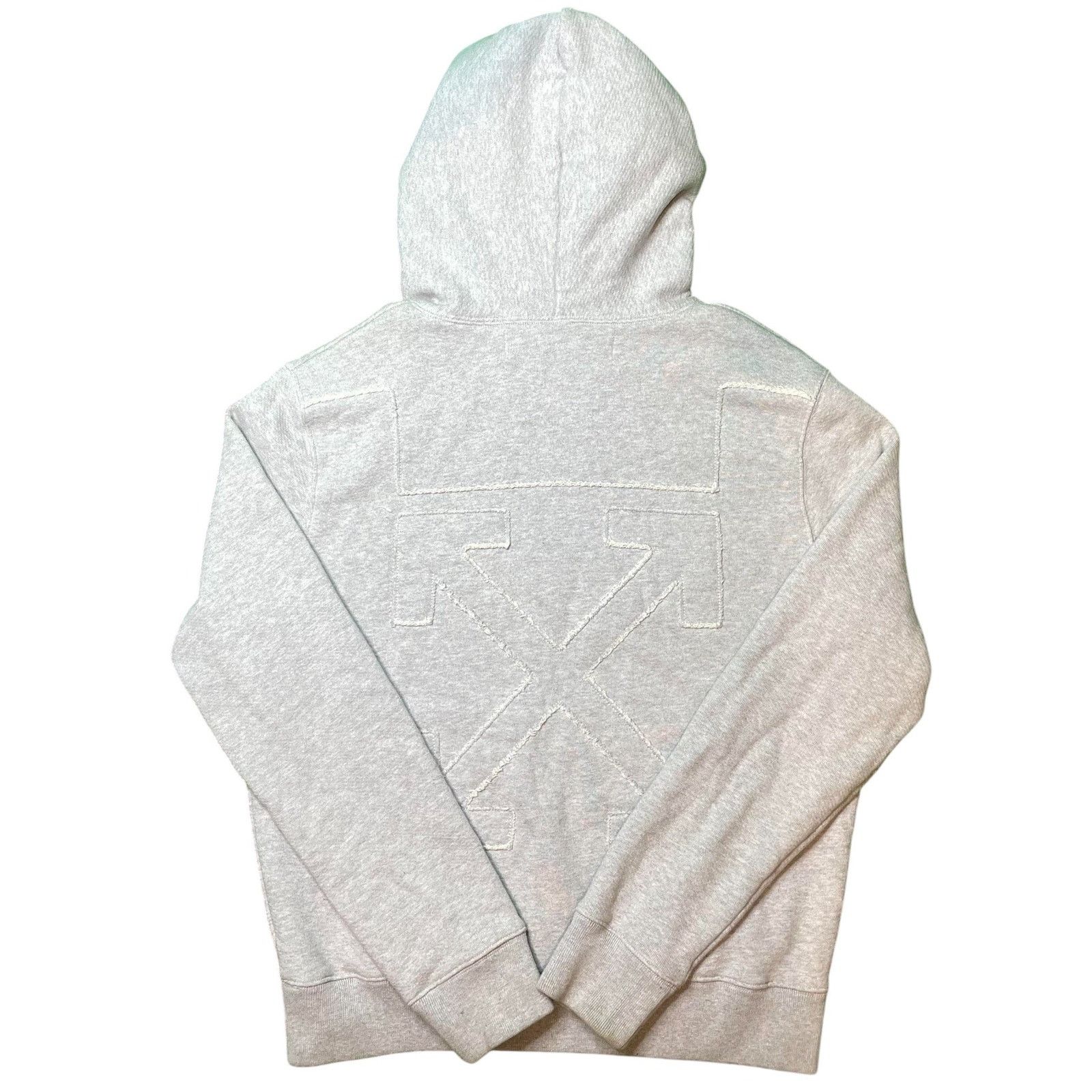 Off-White Off-White Hoodie Grey Stitch Arrow Logo Size L / US 10 / IT 46 - 2 Thumbnail