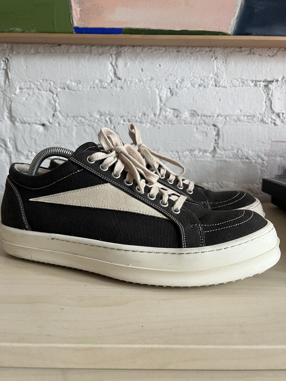 Pre-owned Rick Owens Drkshdw Vintage Sneaker Dark Dust Size 43 In Grey