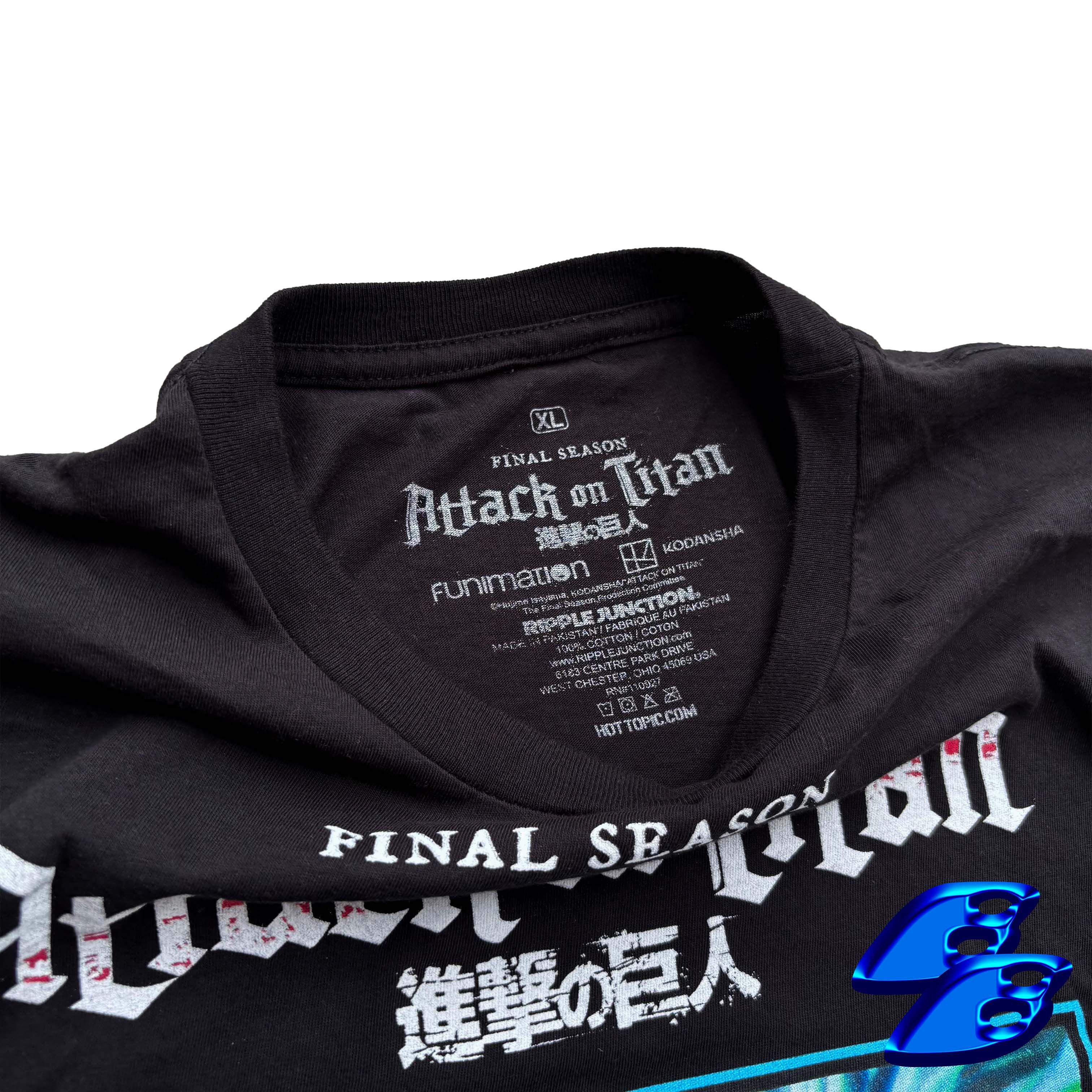 Anime × Japanese Brand ATTACK ON TITAN FINAL SEASON EREN ANIME TEE Size US XL / EU 56 / 4 - 3 Thumbnail