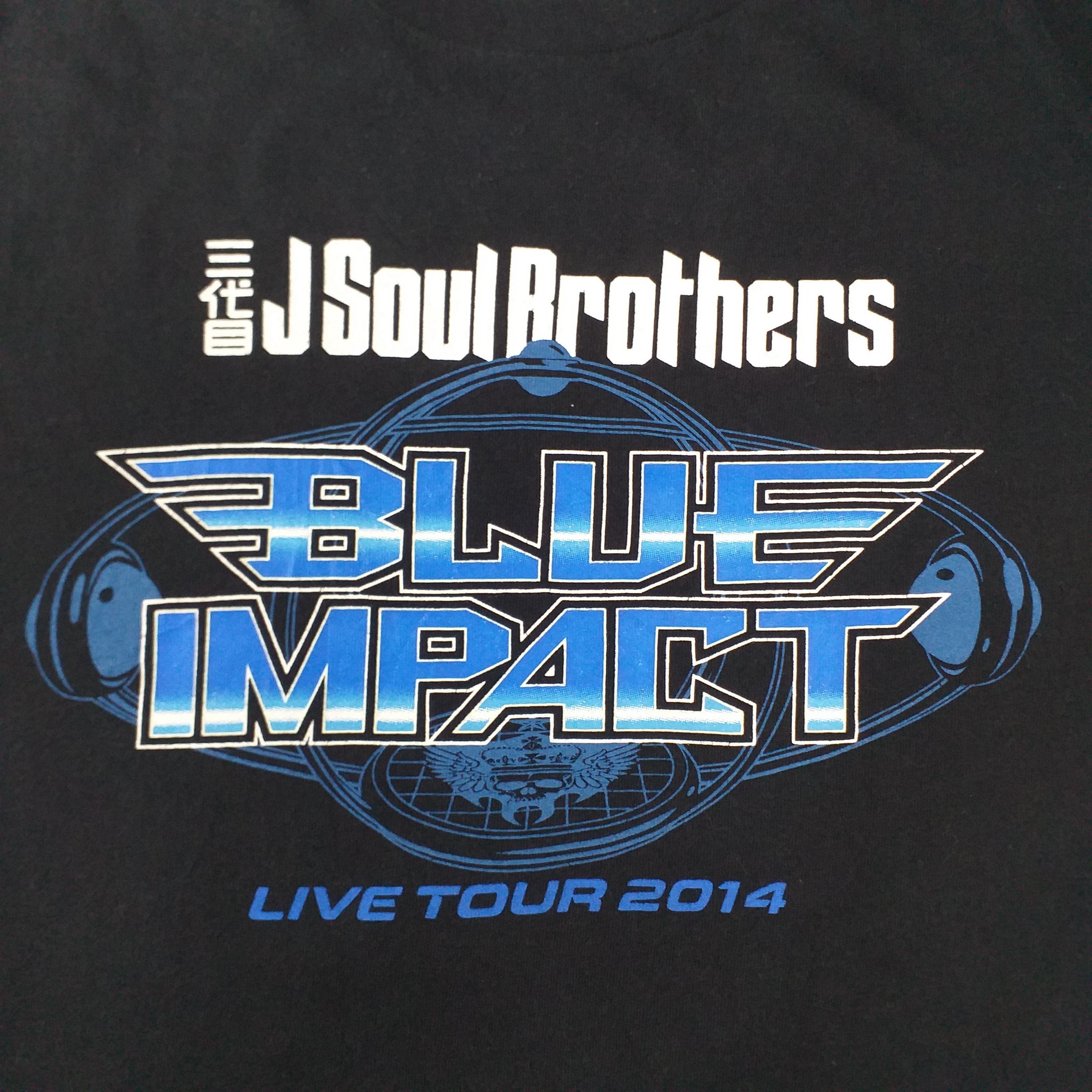 Japanese Brand J SOUL BROTHERS Live Tour 2014 Medium Tee -E065 Size US M / EU 48-50 / 2 - 3 Thumbnail
