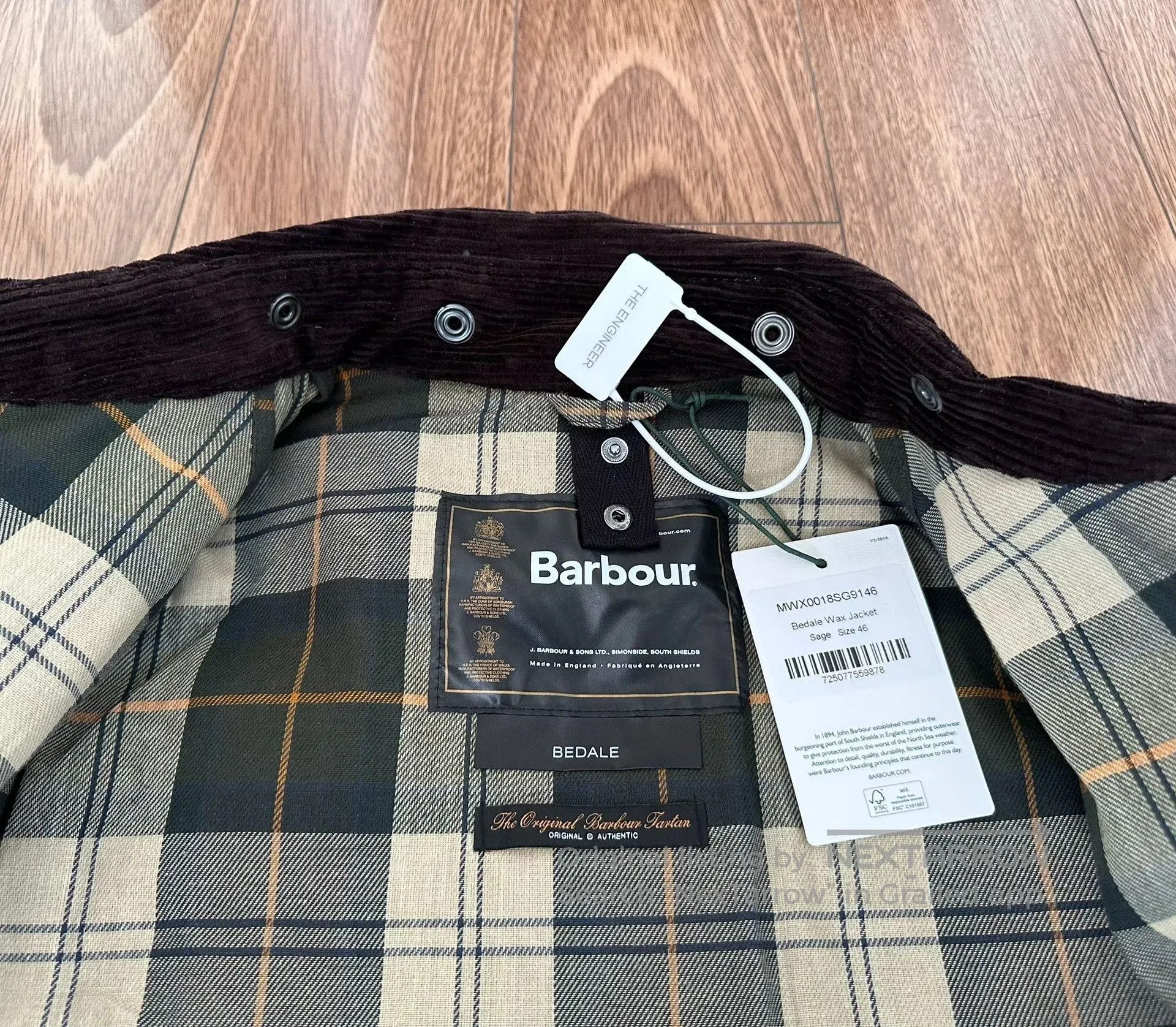 Barbour Barbour Bedale Wax Jacket in New Condition. Size US L / EU 52-54 / 3 - 4 Thumbnail