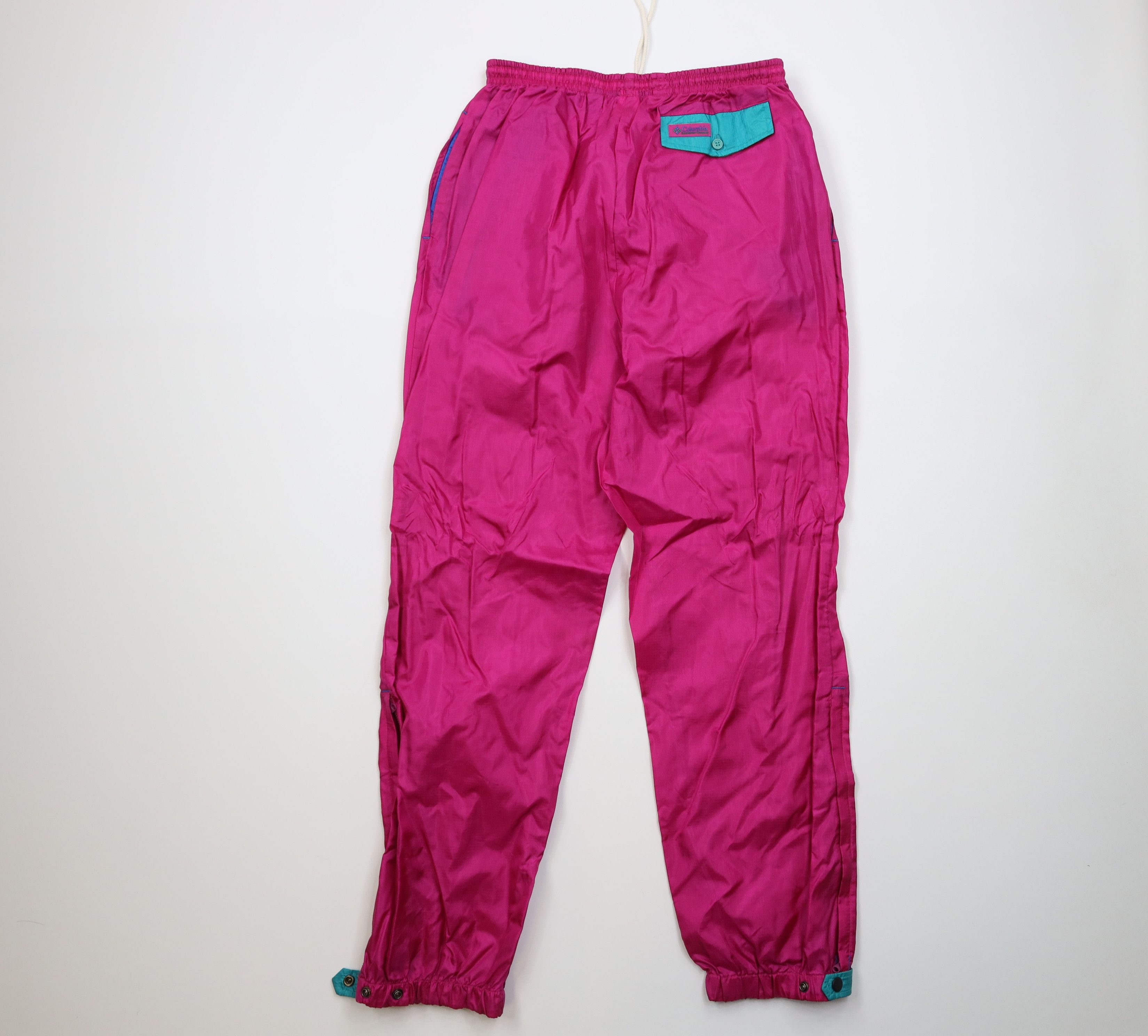 Columbia Vtg 80s 90s Columbia Ripstop Rain Windbreaker Joggers Pants Size 30" / US 8 / IT 44 - 10 Thumbnail