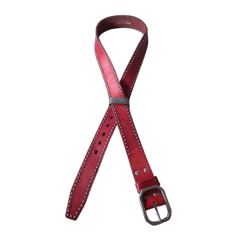 If Six Was Nine 🕸️ Segment rupert garrison stud punk rock leather belt Size ONE SIZE - 2 Thumbnail