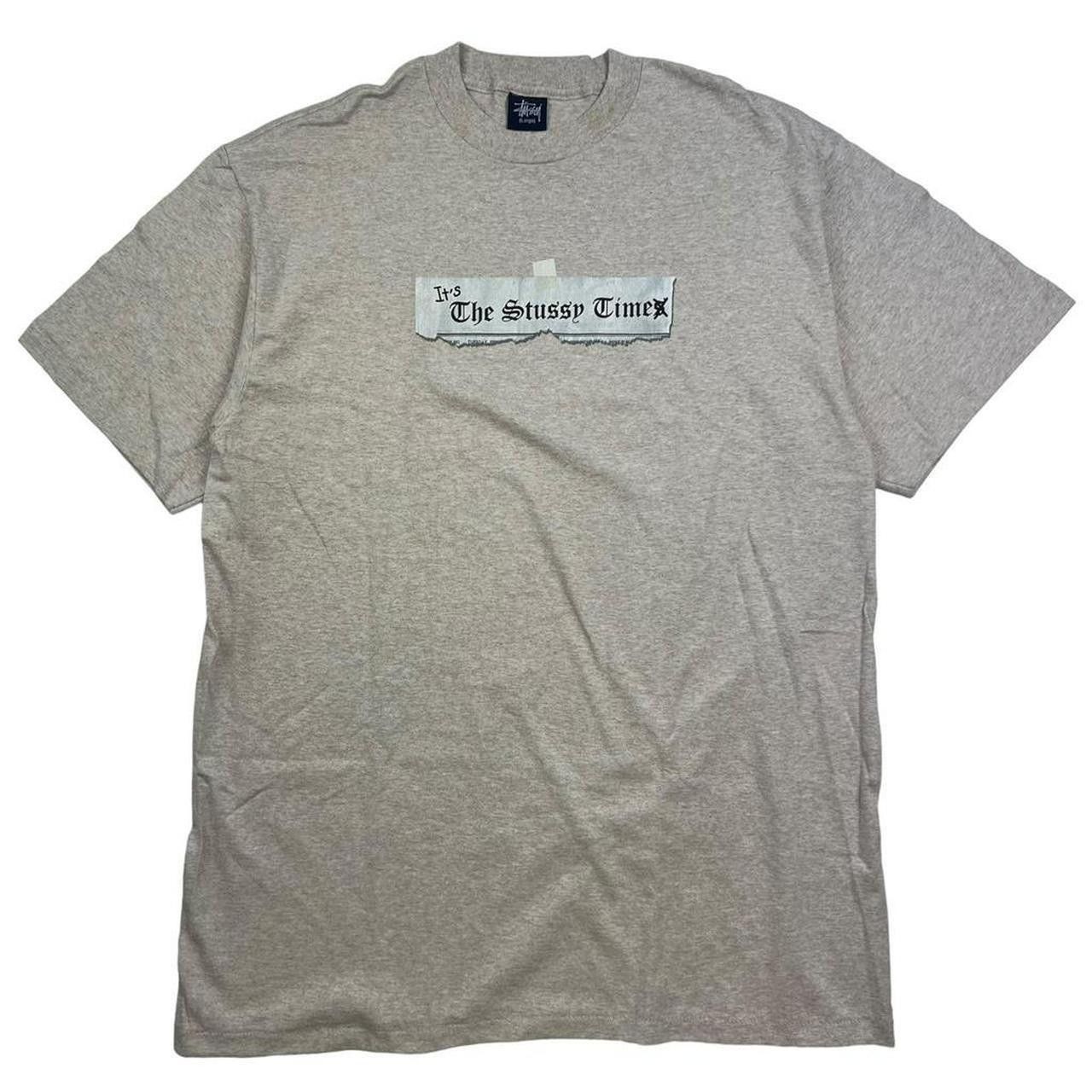 Stussy Vintage 2000s Stussy Newspaper Headline T-Shirt - Large Size US L / EU 52-54 / 3 - 1 Thumbnail