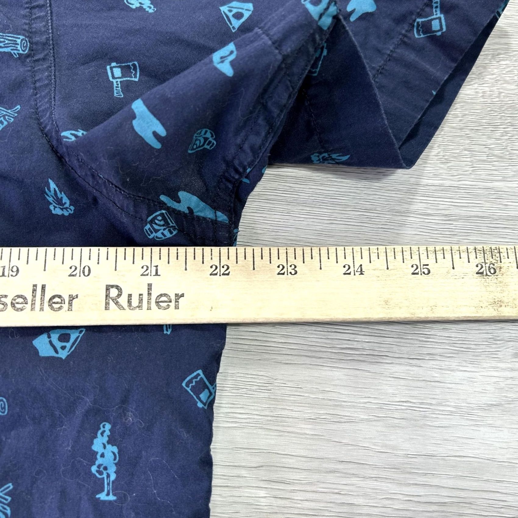 The North Face The North Face Shirt Mens Large Blue Camping Short Sleeve Button Up Outdoor Size US L / EU 52-54 / 3 - 7 Thumbnail