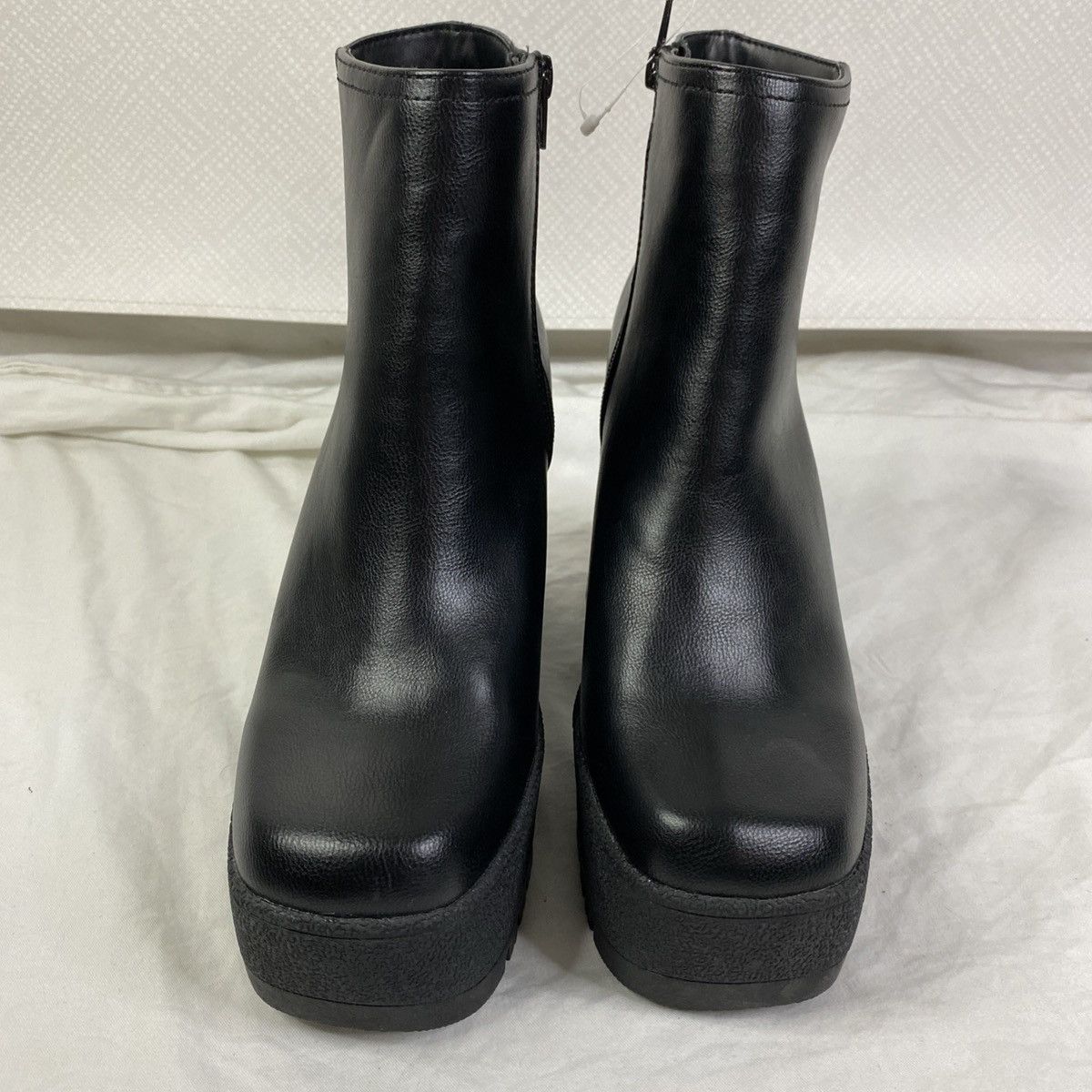 Other Bamboo Platform Ankle Boots Womens Black Sz 8.5 Chunky NWOT Size US 8.5 / IT 38.5 - 3 Thumbnail