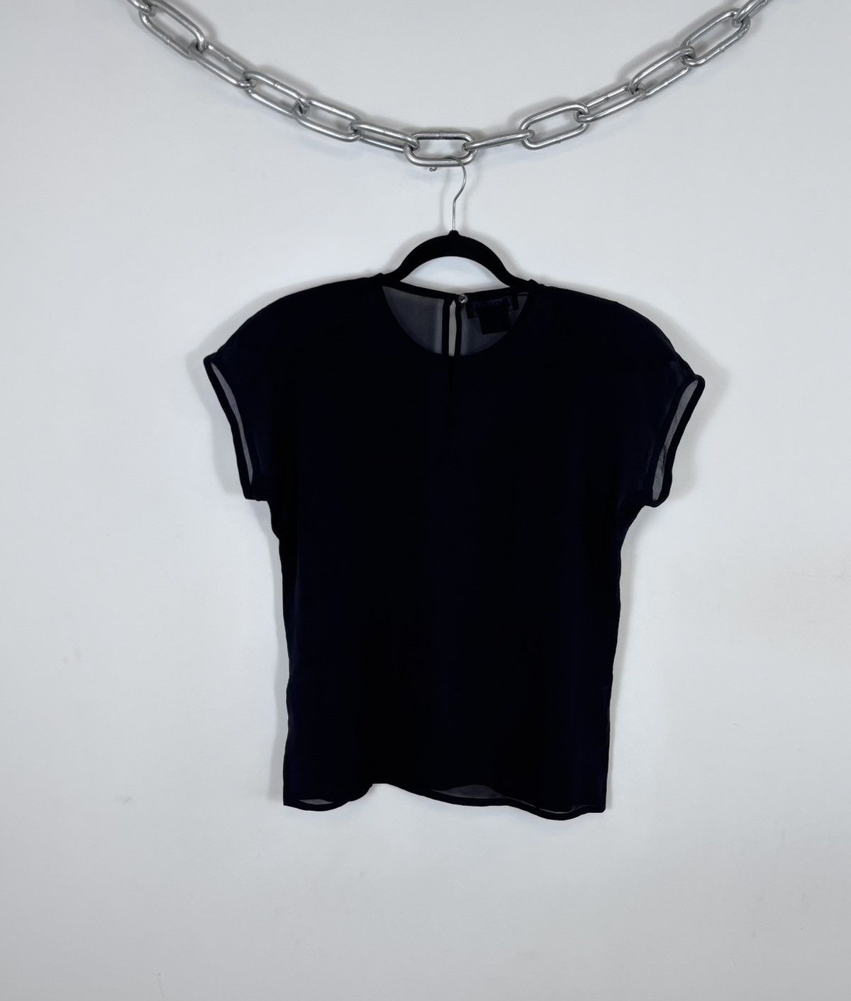 Escada Escada By Margaretha Lay Women’s Black Silk T-Shirt Blouse Size S / US 4 / IT 40 - 12 Thumbnail