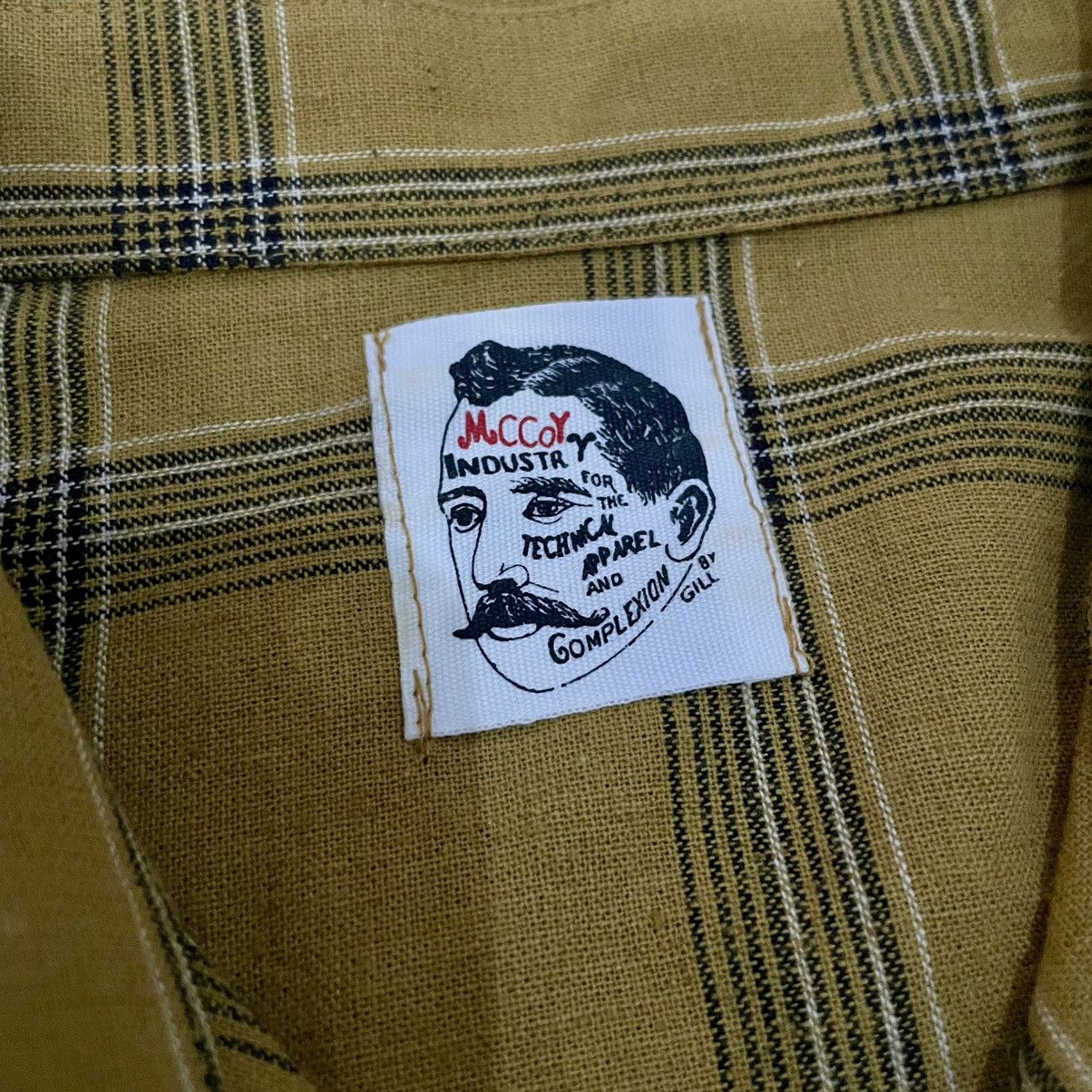 Japanese Brand The Real McCoy by Gili Union Button Up Shirt Plaid Mustard Size US L / EU 52-54 / 3 - 5 Thumbnail