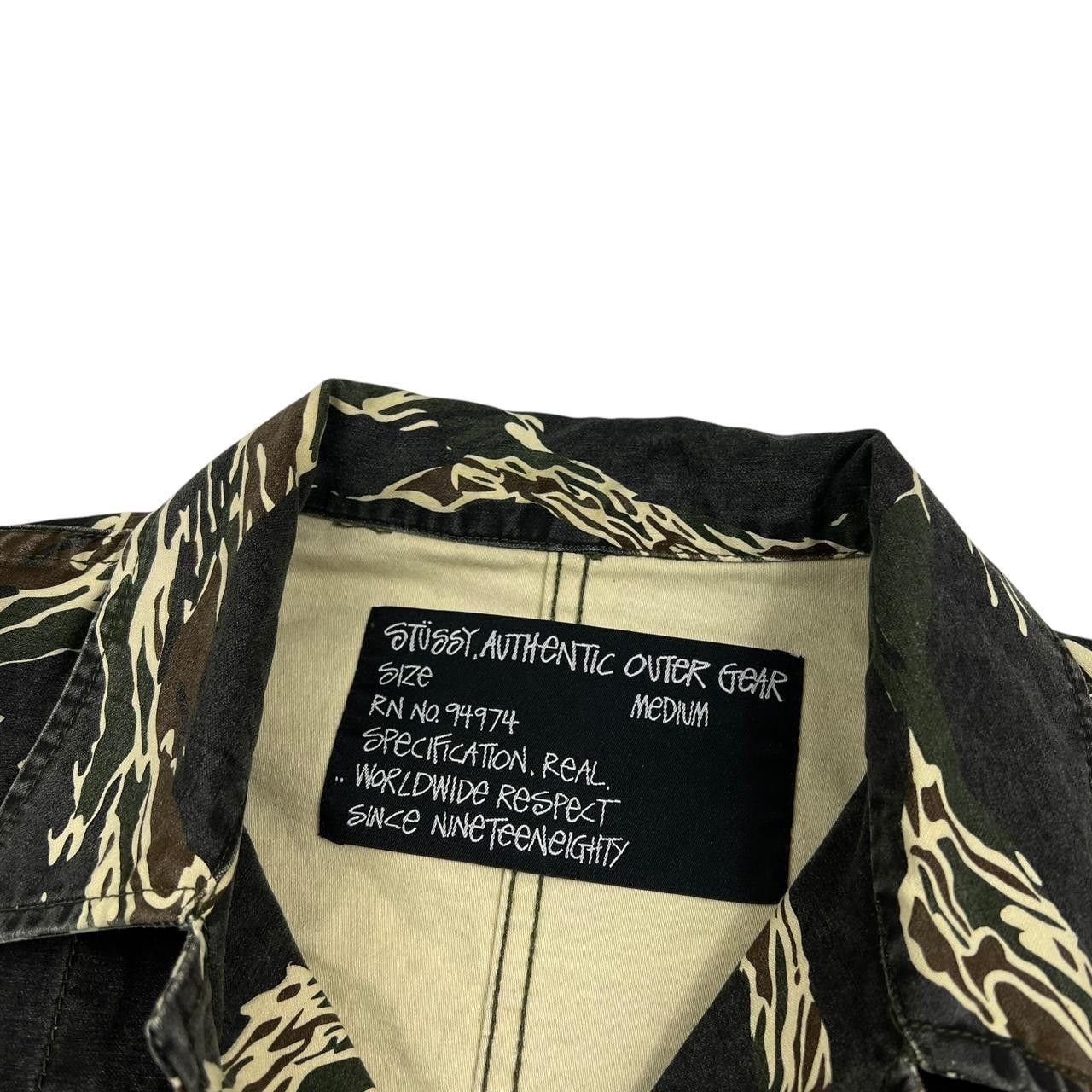 Stussy Vintage Stussy Camo Overshirt Jacket - Medium Size US M / EU 48-50 / 2 - 6 Thumbnail