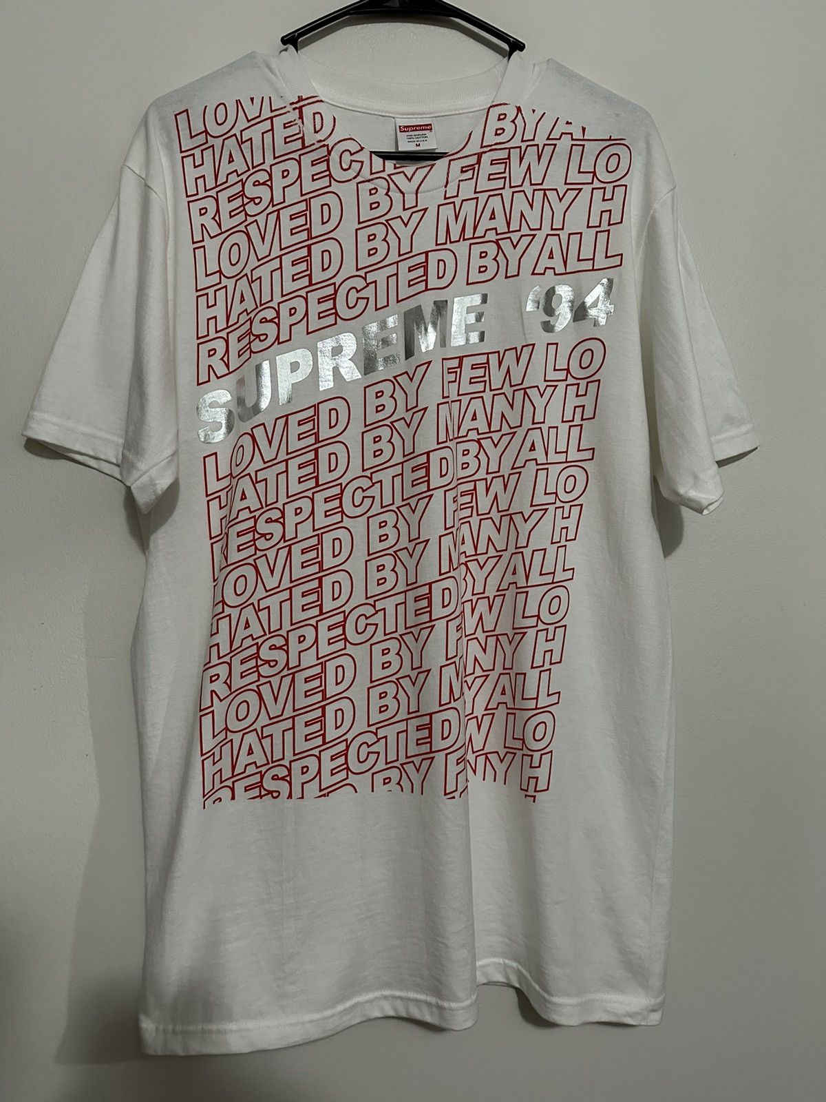 Supreme Supreme Respected Tee Size US M / EU 48-50 / 2 - 1 Thumbnail