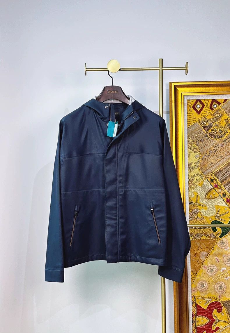 Loro Piana LORO PIANA Men's waterproof double layer silk jacket Size US M / EU 48-50 / 2 - 6 Thumbnail
