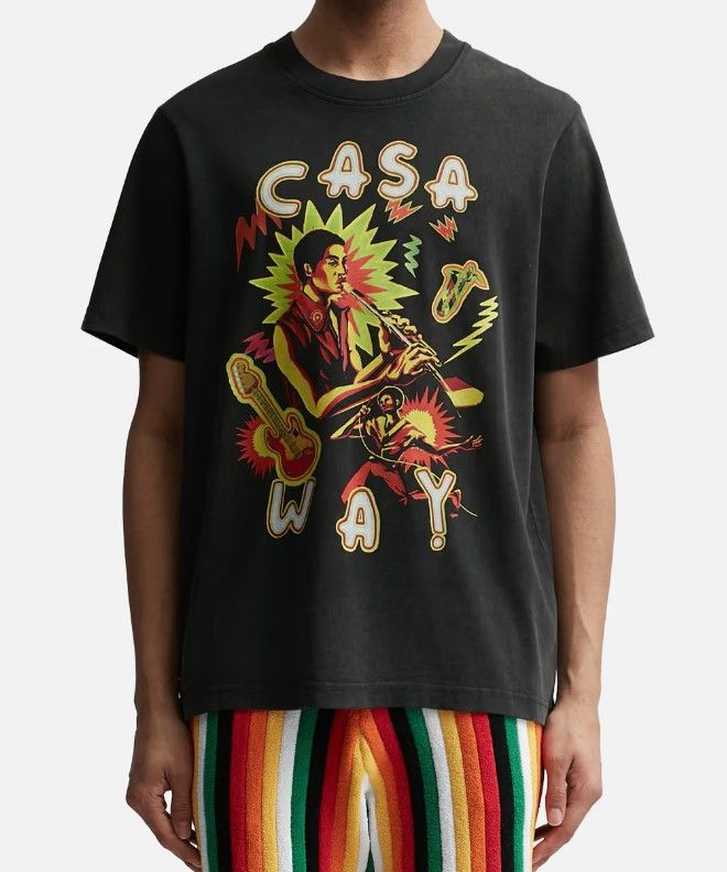 Casablanca Casablanca Music For The People Short Sleeve Tee Faded Black Size US XXL / EU 58 / 5 - 2 Thumbnail