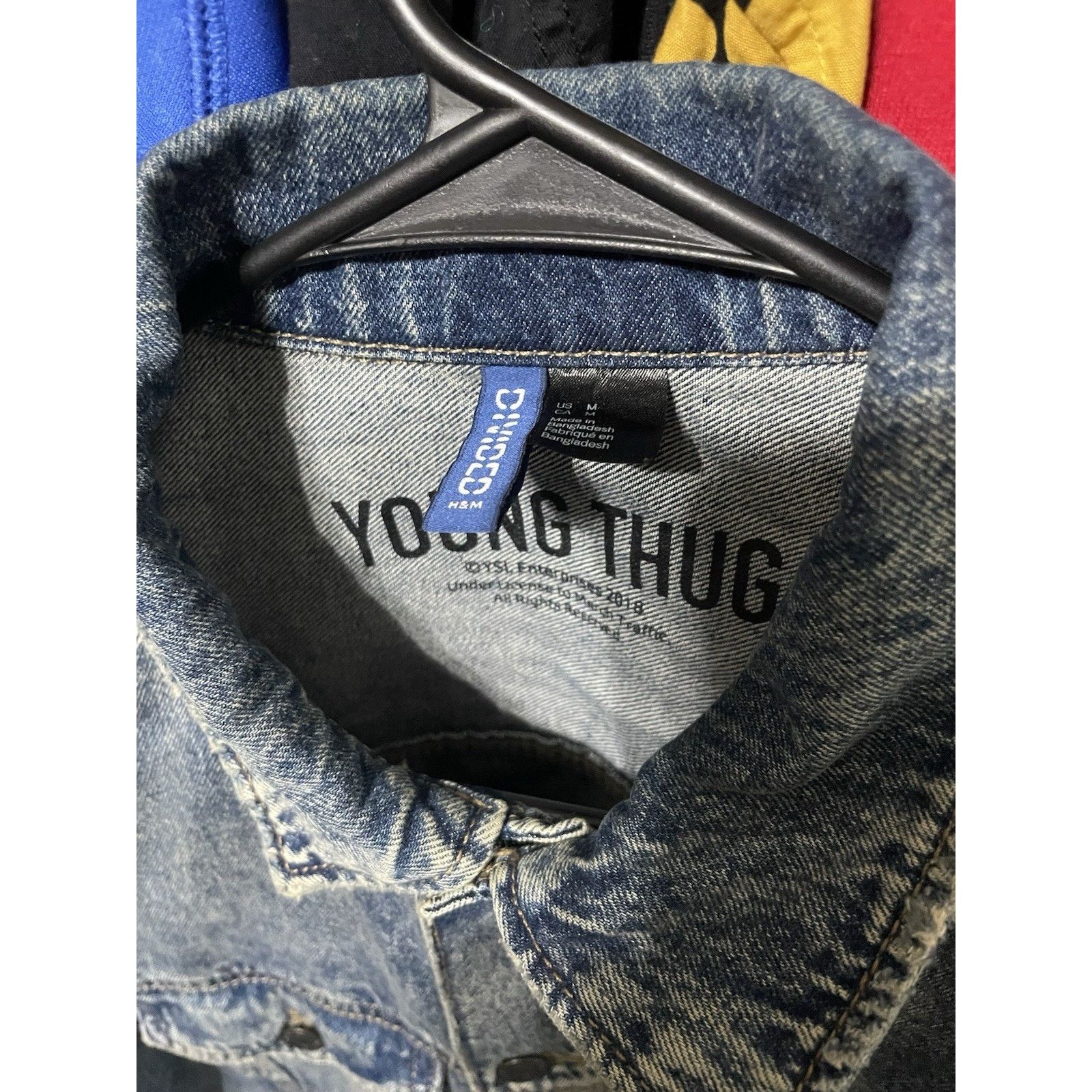 H&M Size M-Rare Young Thug Denim YSL Limited H&M jacket Mens Size US M / EU 48-50 / 2 - 3 Thumbnail