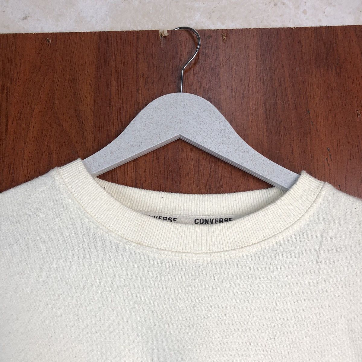Converse × Vintage Converse All Star vintage White Sweatshirt #7524 Size US M / EU 48-50 / 2 - 4 Thumbnail