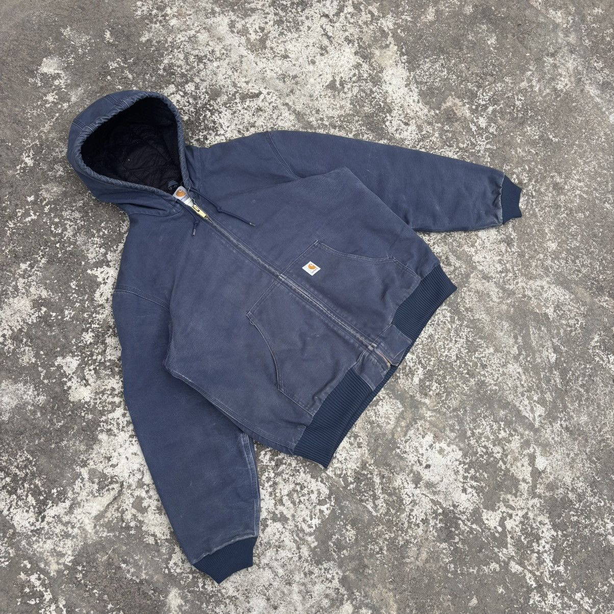 Carhartt Vintage Carhartt Active Jacket J140 NVY Size US L / EU 52-54 / 3 - 6 Thumbnail