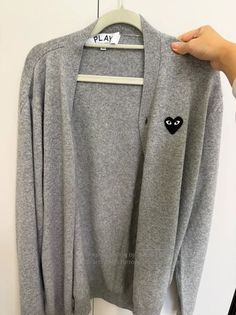 Other Comme Des Garcons Grey wool cardigan, XL size Size XL / US 12-14 / IT 48-50 - 1 Thumbnail