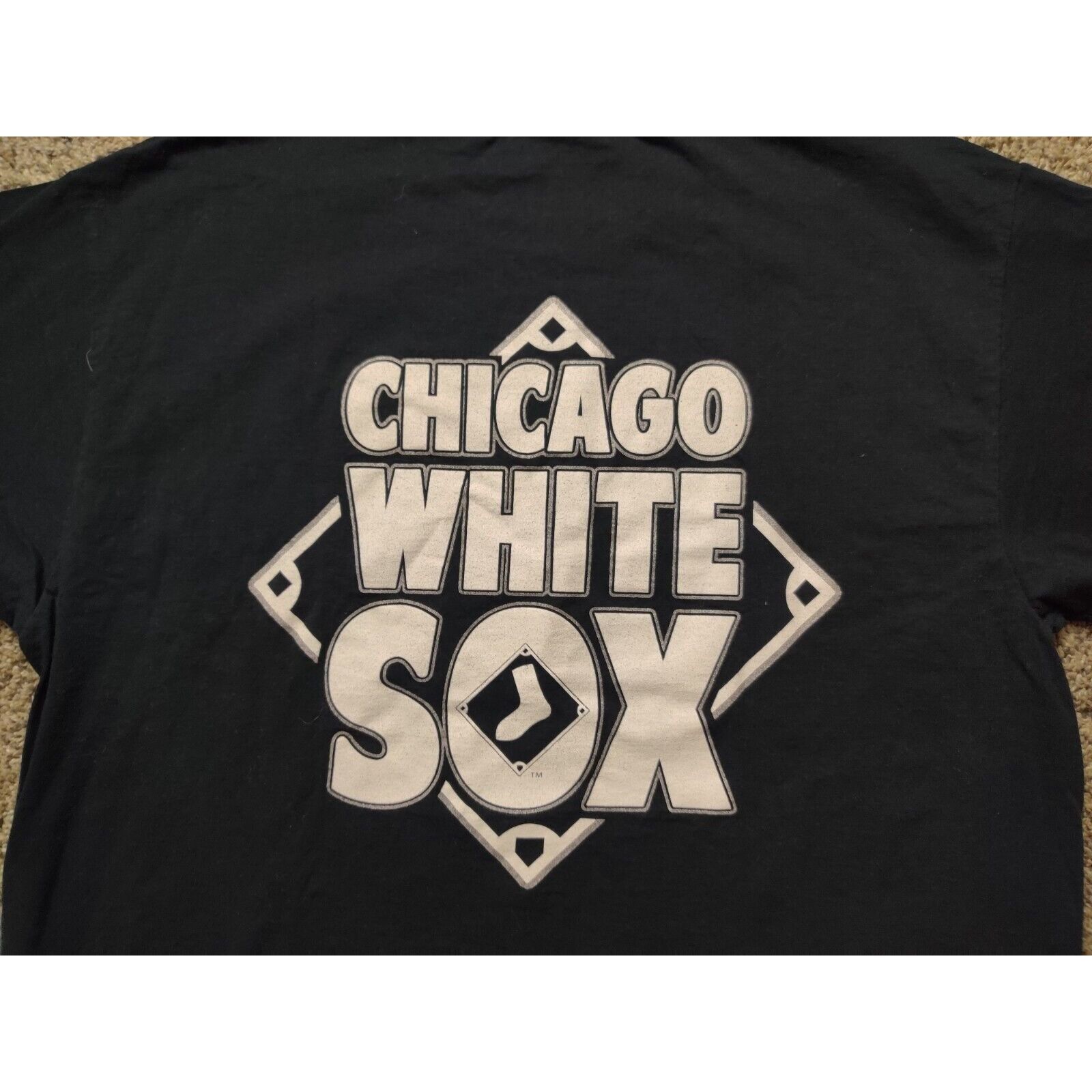 Fruit Of The Loom Chicago White Sox Shirt Adult Mens Large Black Chevrolet Size US L / EU 52-54 / 3 - 2 Thumbnail