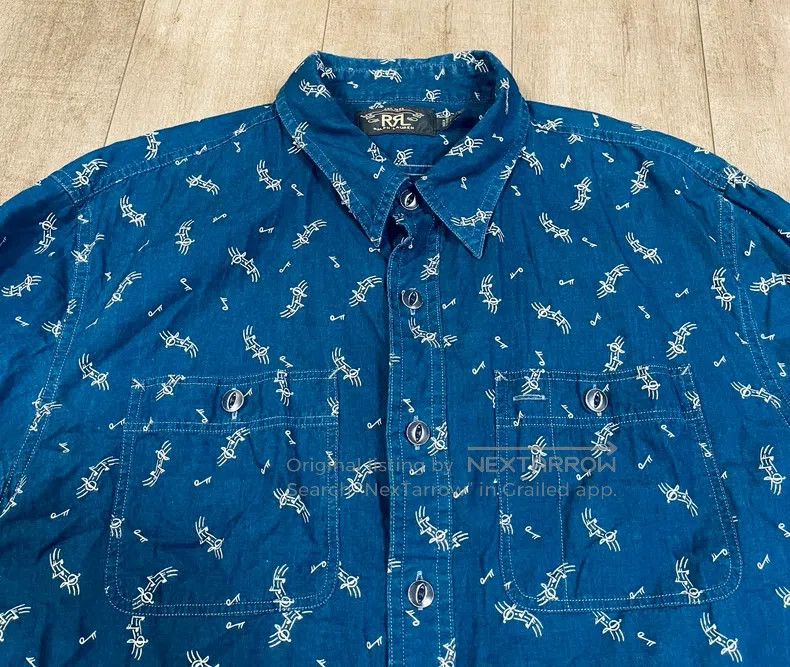 RRL Ralph Lauren RRL Ralph Lauren Blue dyed Indigo Philippines produced not Size US L / EU 52-54 / 3 - 1 Thumbnail