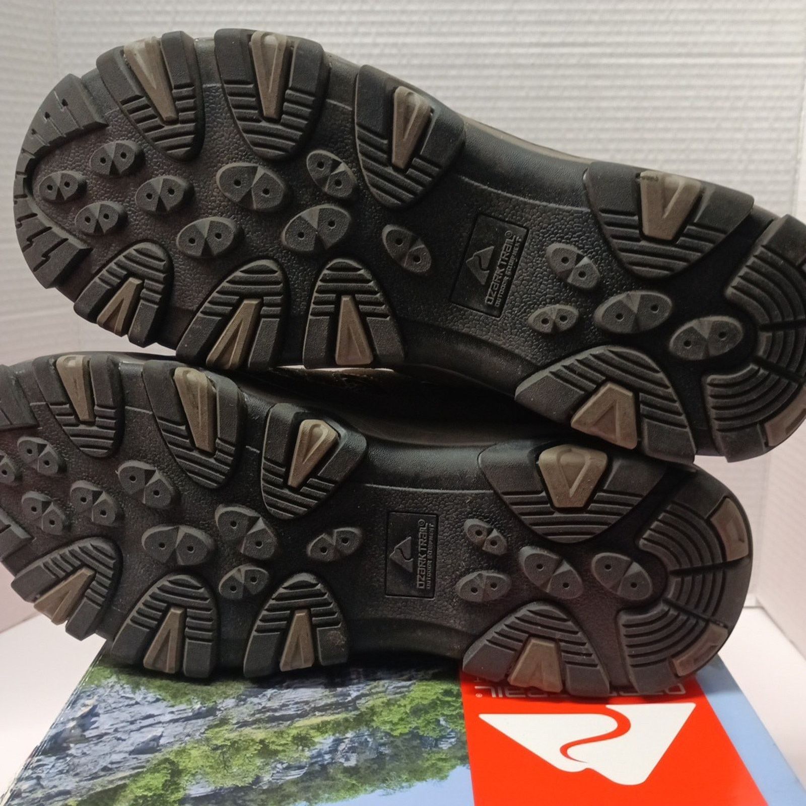 Other Ozark Trail Men Hiking Shoes Sz 10.5 Low Hiker Taupe Leather Size US 10.5 / EU 43-44 - 6 Thumbnail