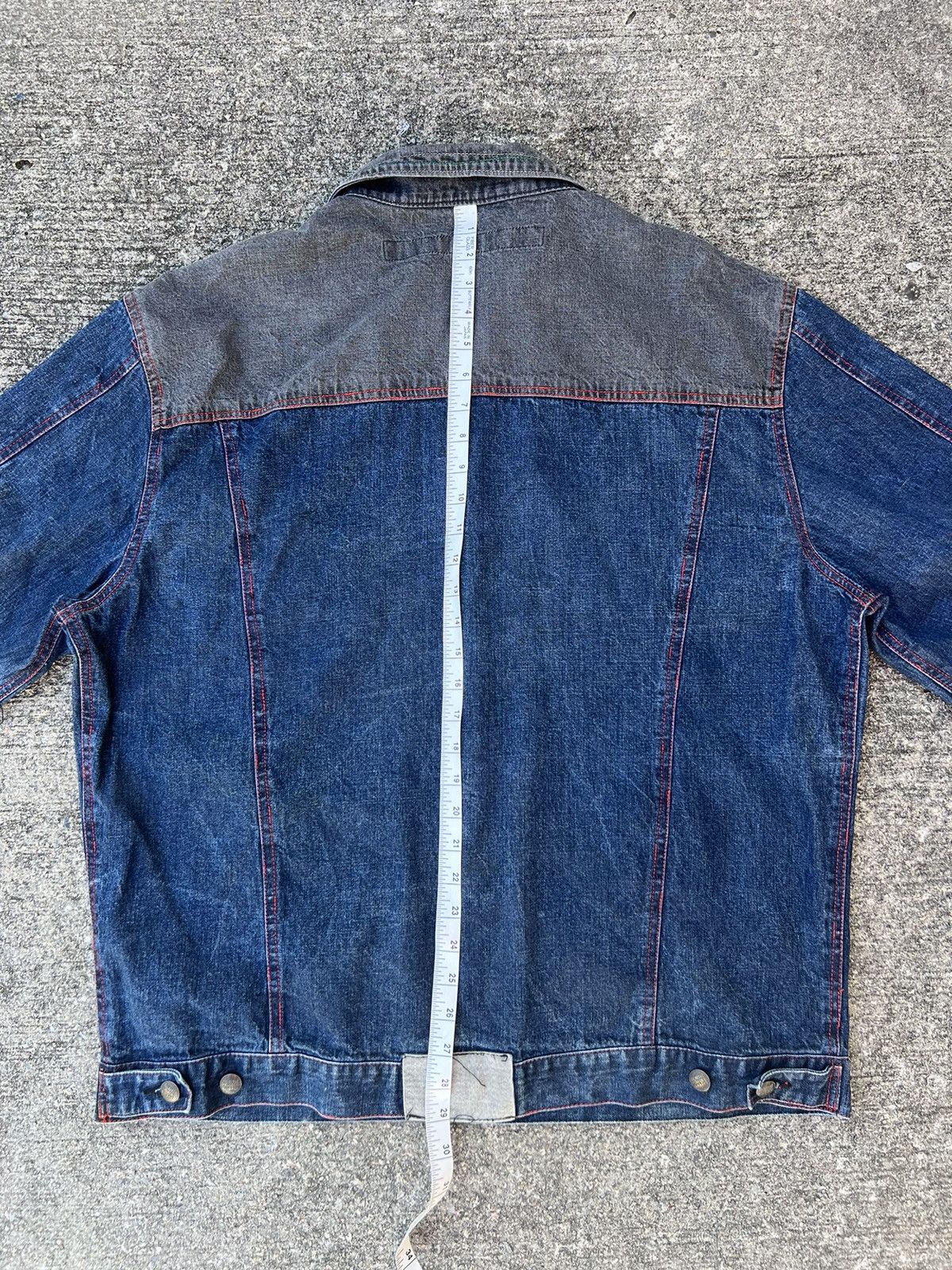 Marithe + Francois Girbaud Vintage MFG Distressed Oversized Denim Jacket Size US XL / EU 56 / 4 - 5 Thumbnail