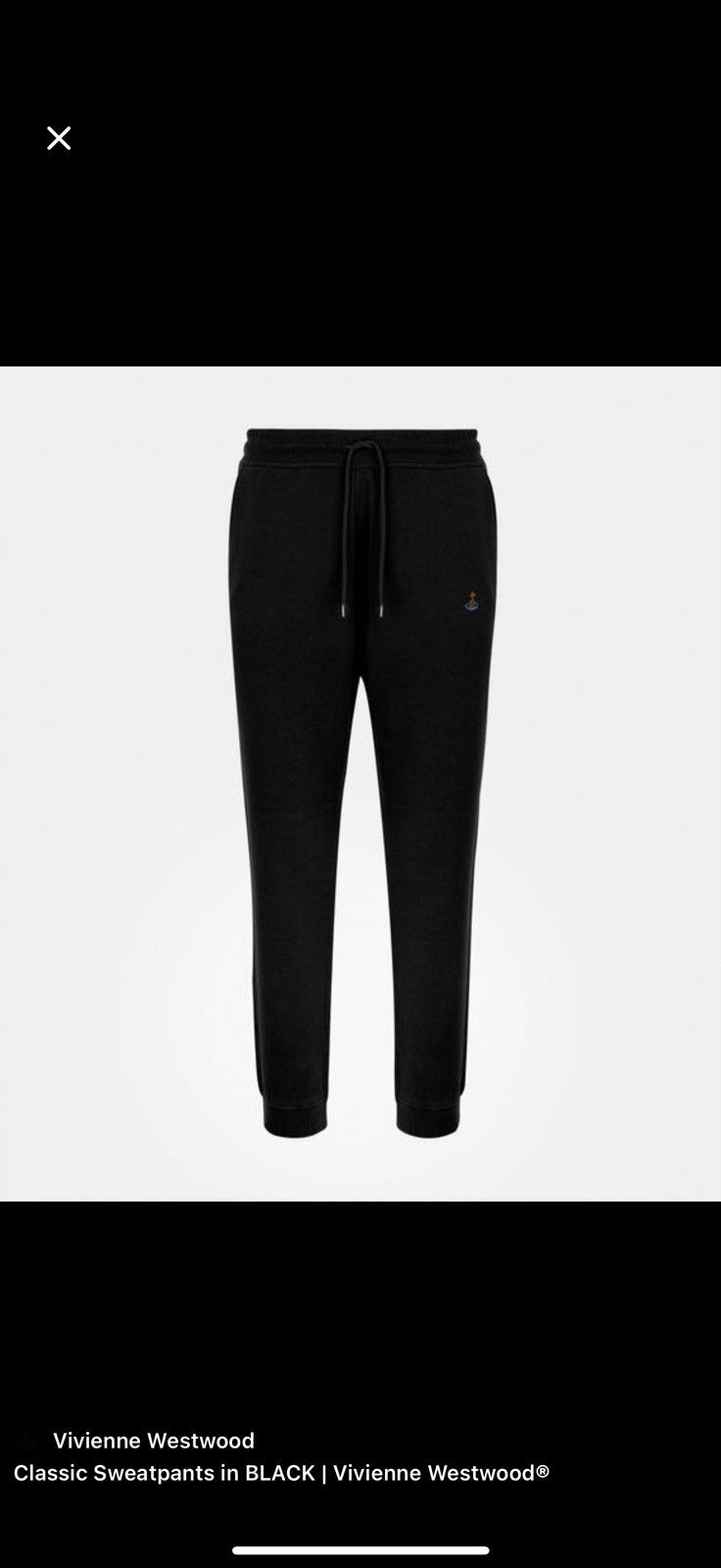Vivienne Westwood Classic Sweatpants Black (Style 36020001)