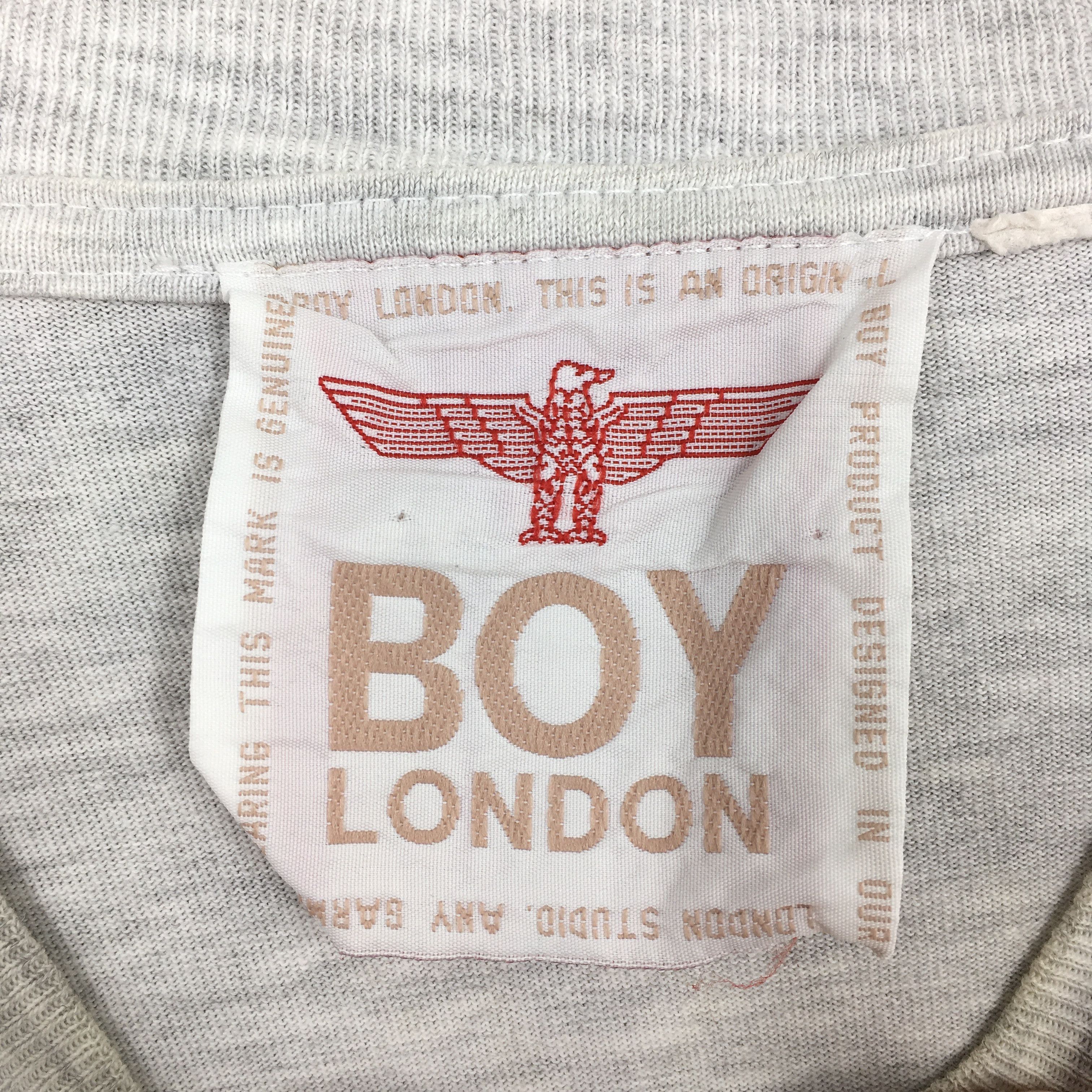 Boy London Vintage 90's Boy London Punk Gray T shirt Medium Size US M / EU 48-50 / 2 - 3 Thumbnail