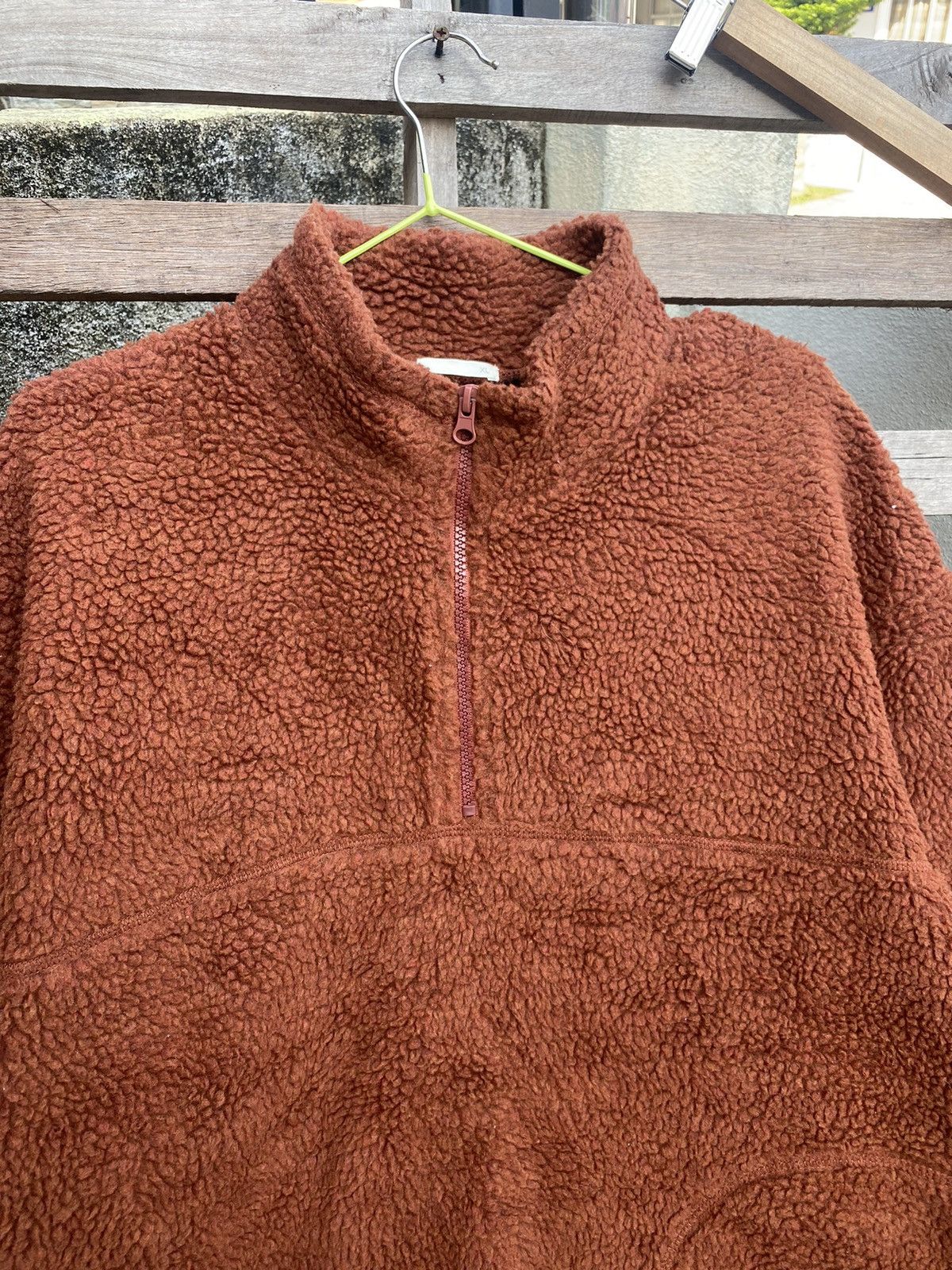 GU × Japanese Brand × Vintage GU Sherpa Half Zipper Size US XL / EU 56 / 4 - 3 Thumbnail