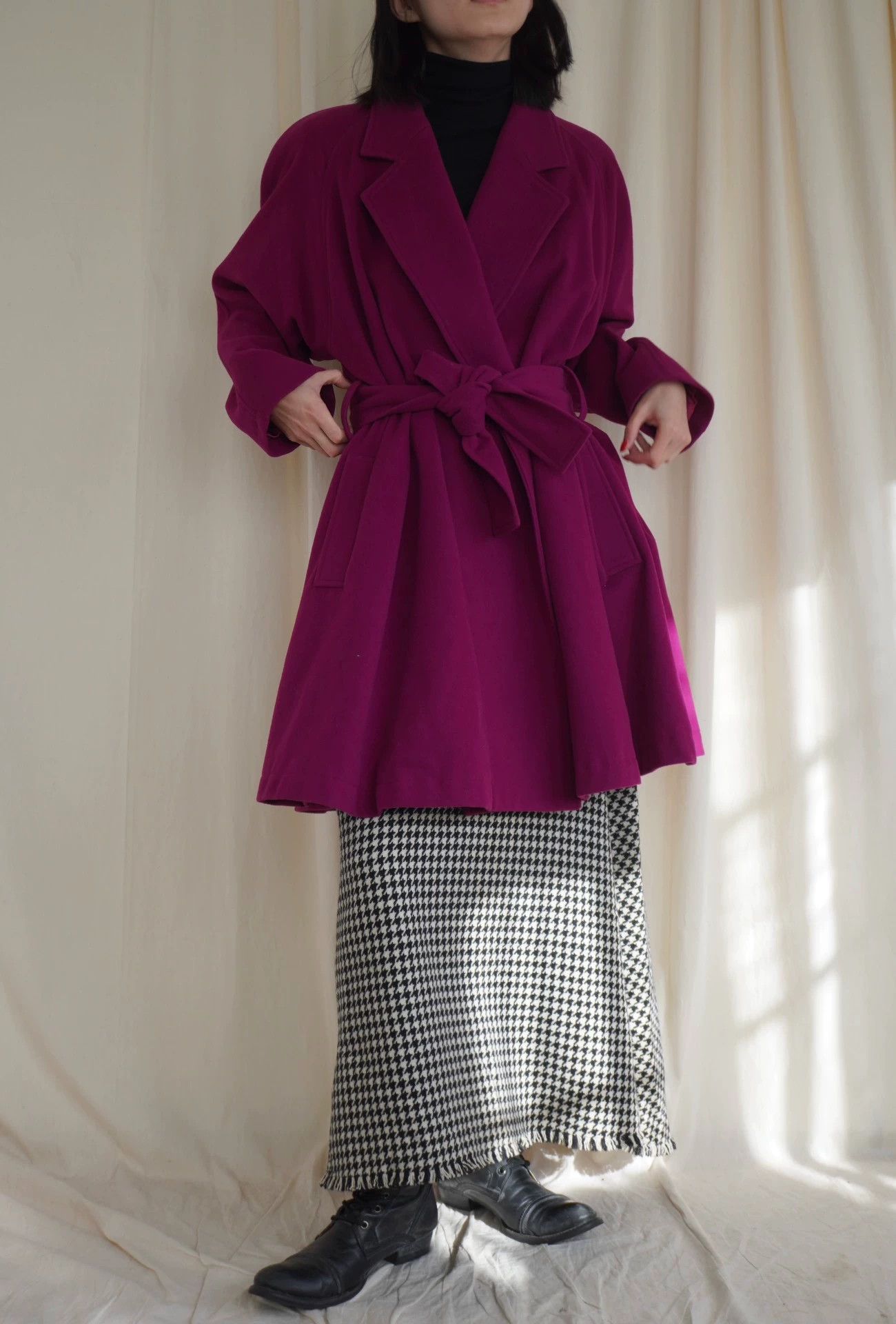 Kenzo Kenzo 1978 Intense Plum Short Robe Coat M Size M / US 6-8 / IT 42-44 - 5 Thumbnail