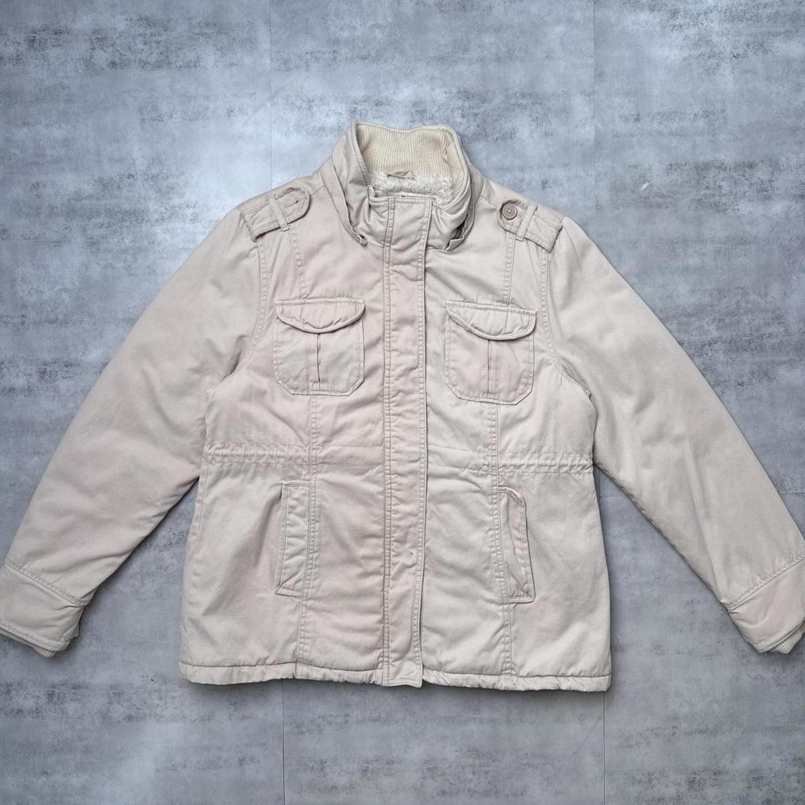 Aeropostale Y2K Aeropostale Beige 00s Lined Zip Up Utility Jacket Size US XL / EU 56 / 4 - 7 Thumbnail